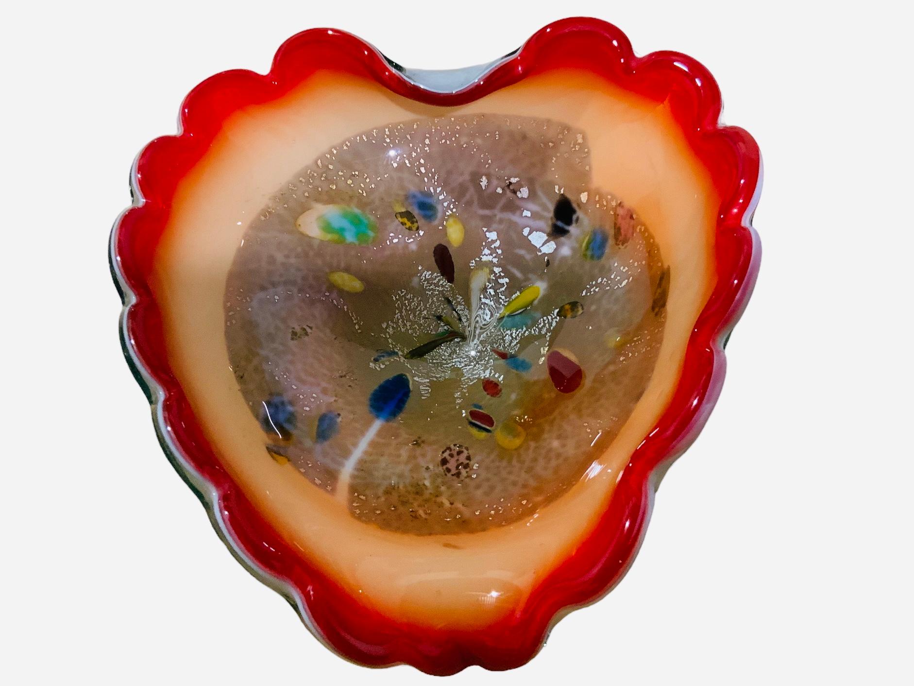 Moderne Bol en verre d'art de Murano en vente