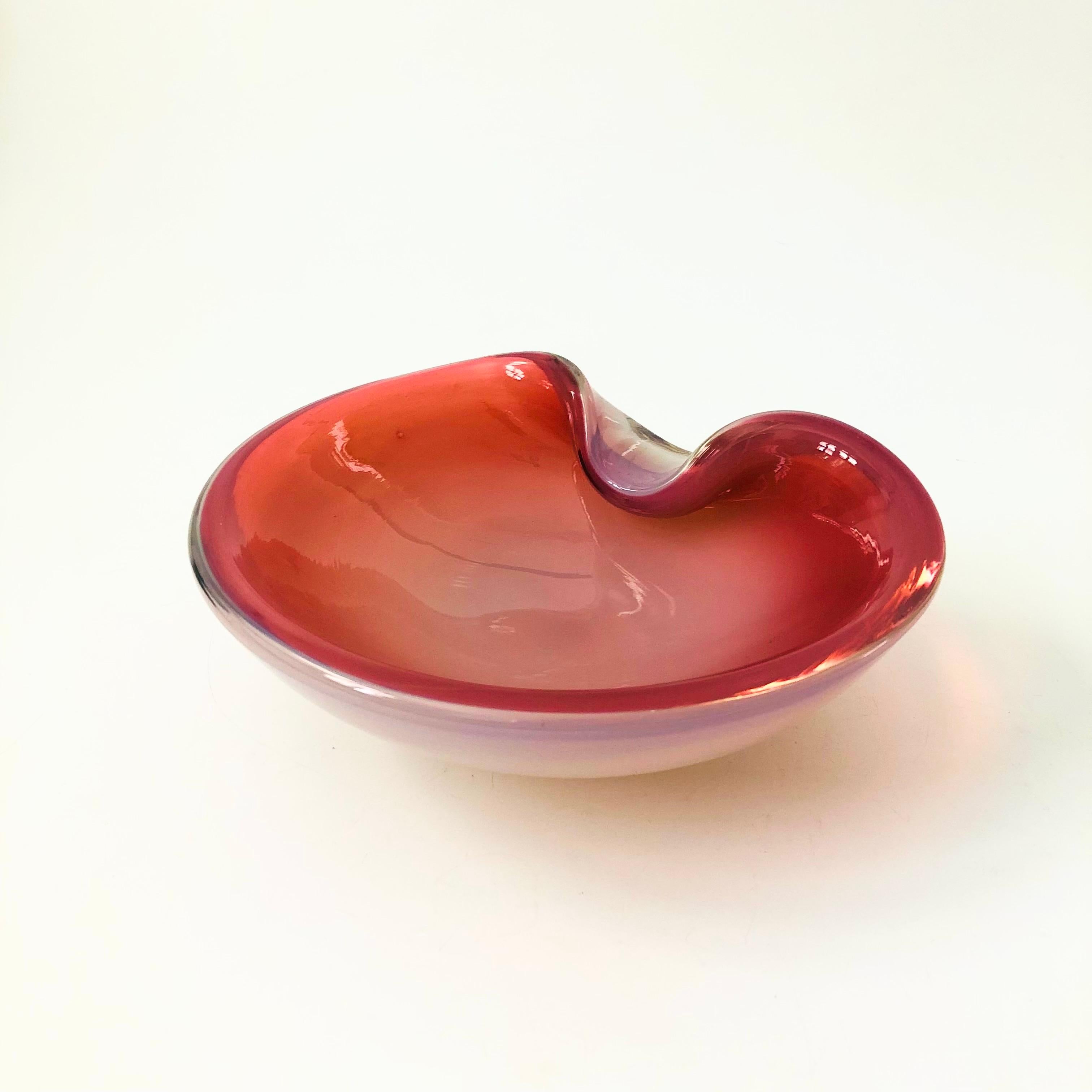 Modern Murano Art Glass Bowl For Sale