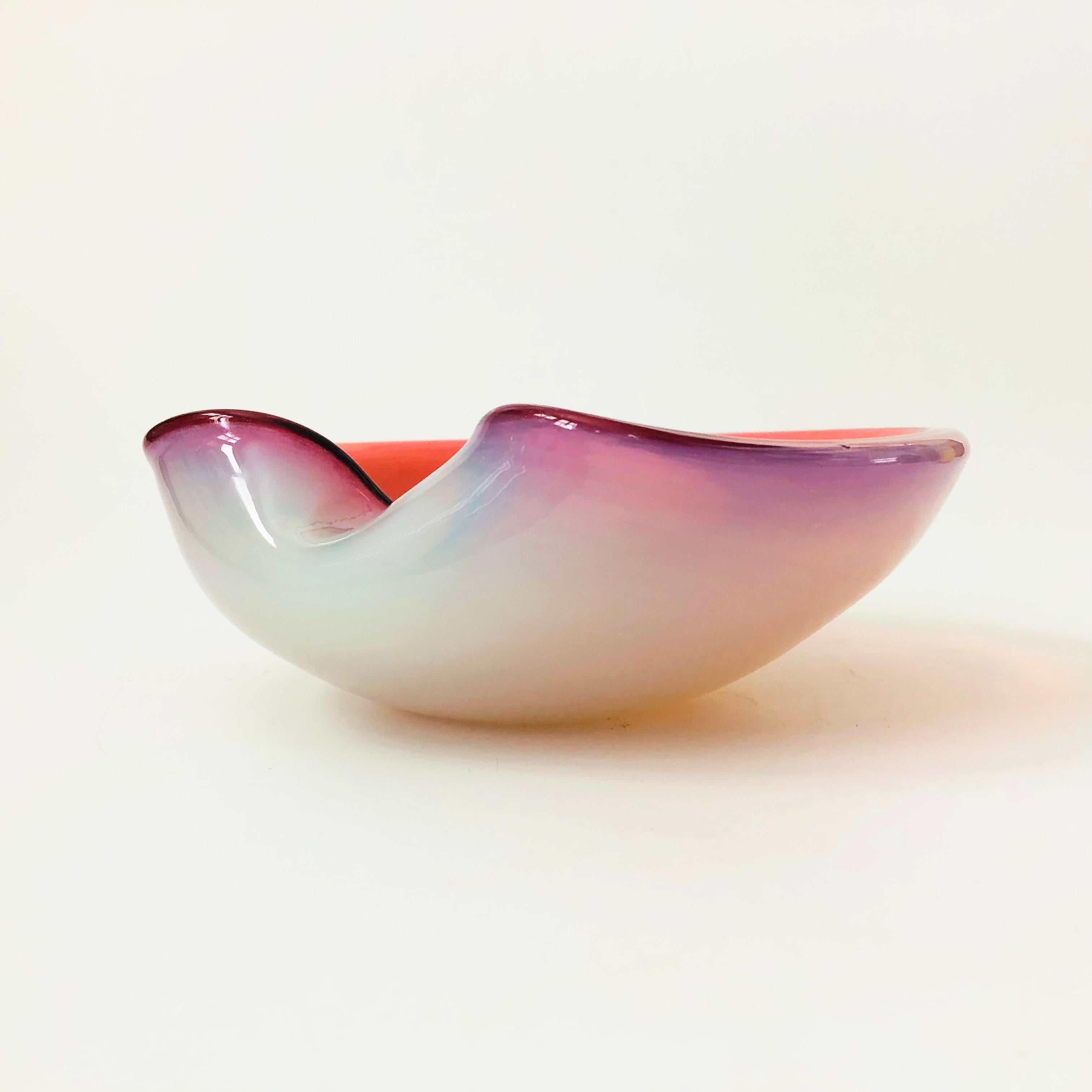 Murano Art Glass Bowl For Sale 1