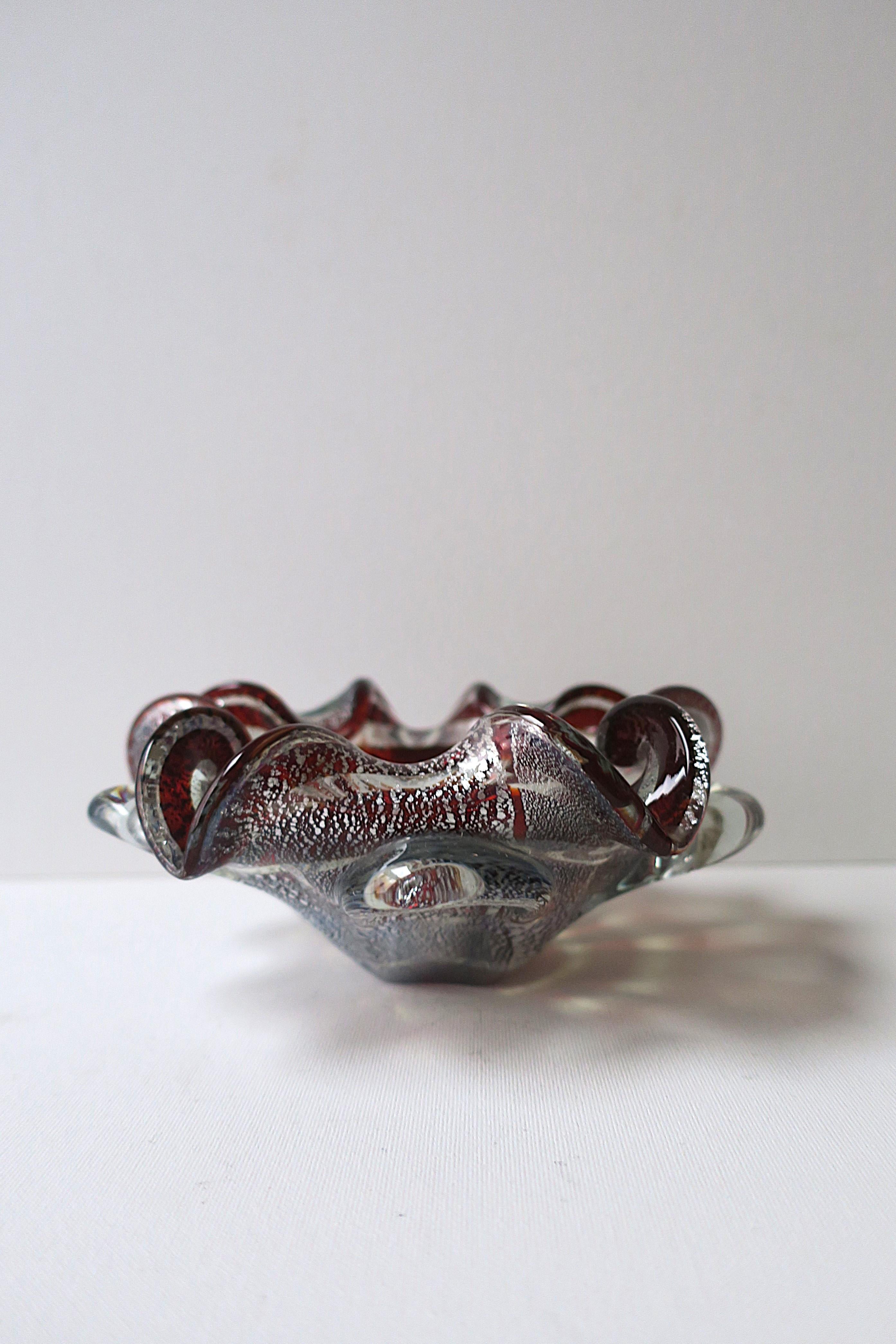 Vetro di Murano Ciotola in vetro artistico di Murano in vendita
