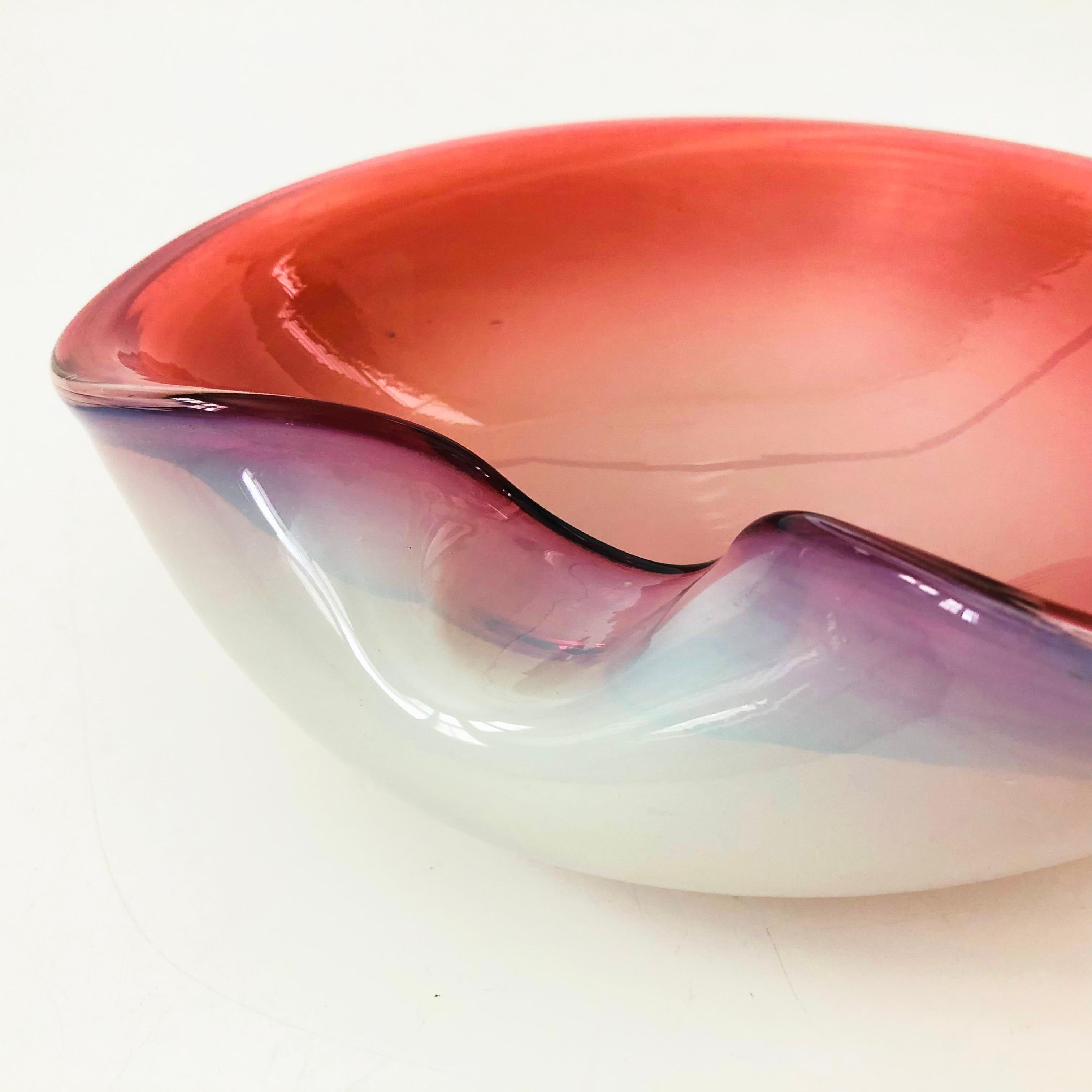 Murano Art Glass Bowl For Sale 2