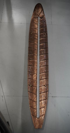 Murano Art Glass Bronze and White Wall Light and Sconces, 1990
