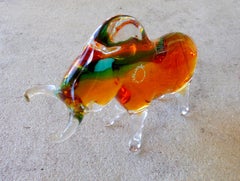 Murano Art Glass Bull by Vincenzo Nason