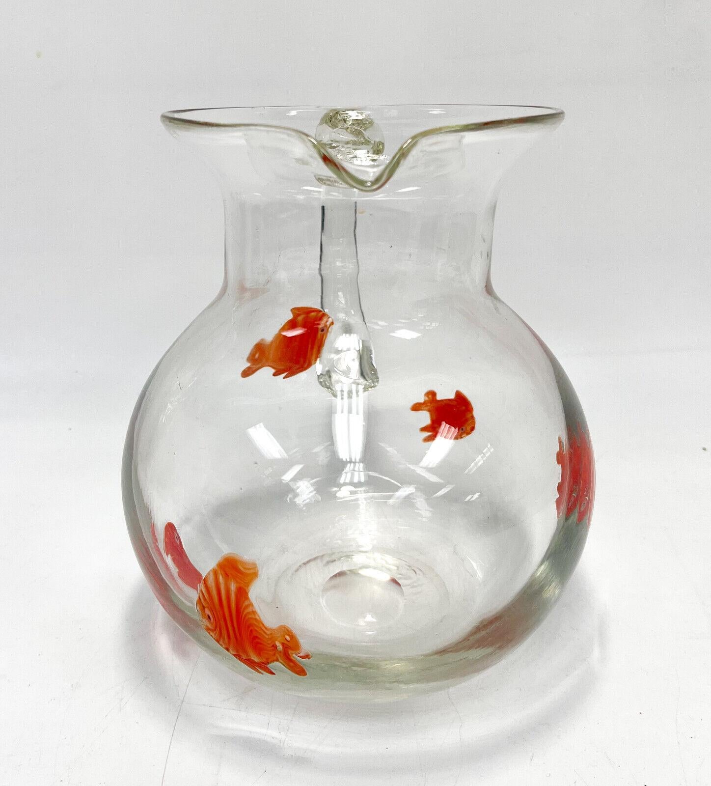 glass fish jug