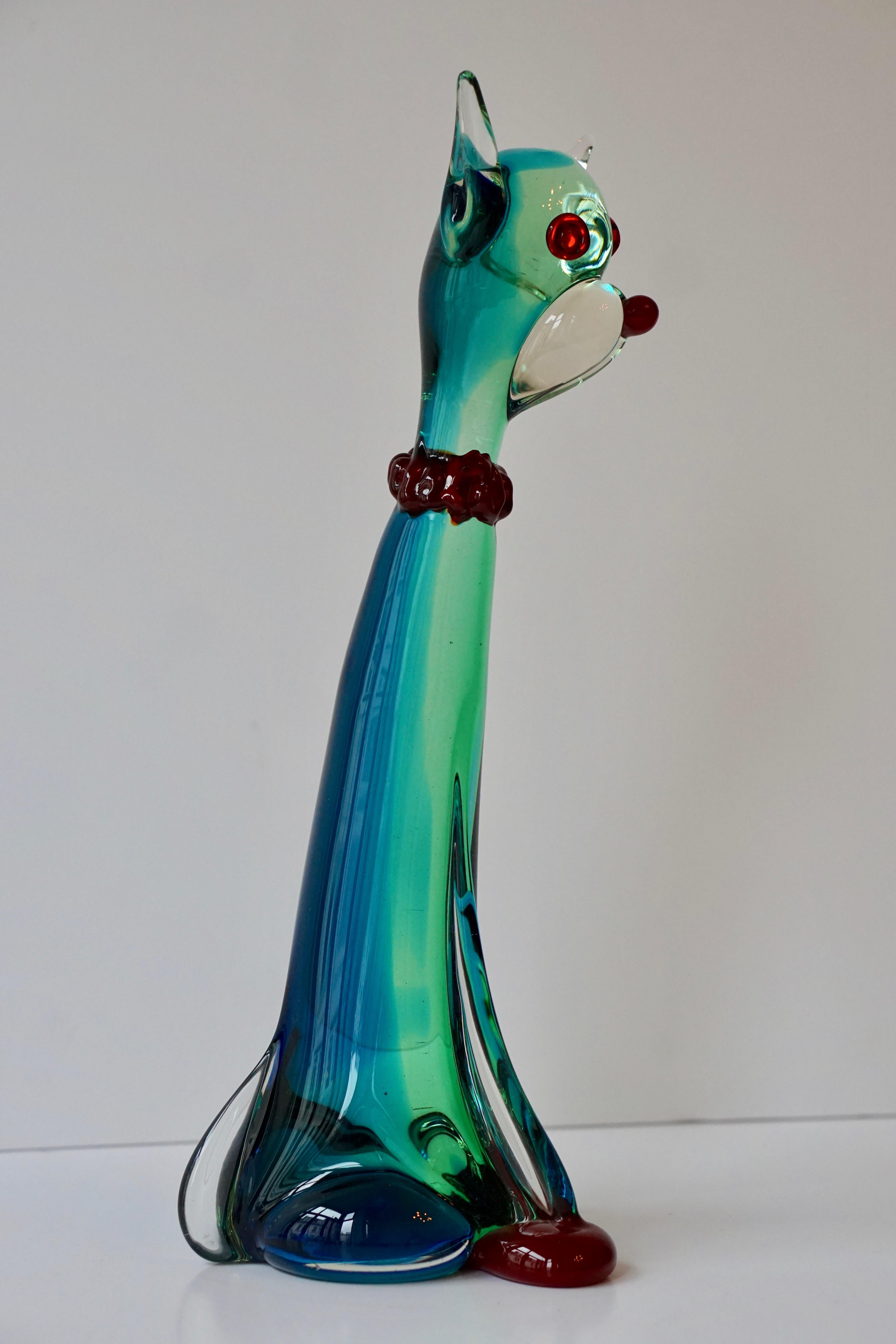 Muranoglas-Katzen-Skulptur 3