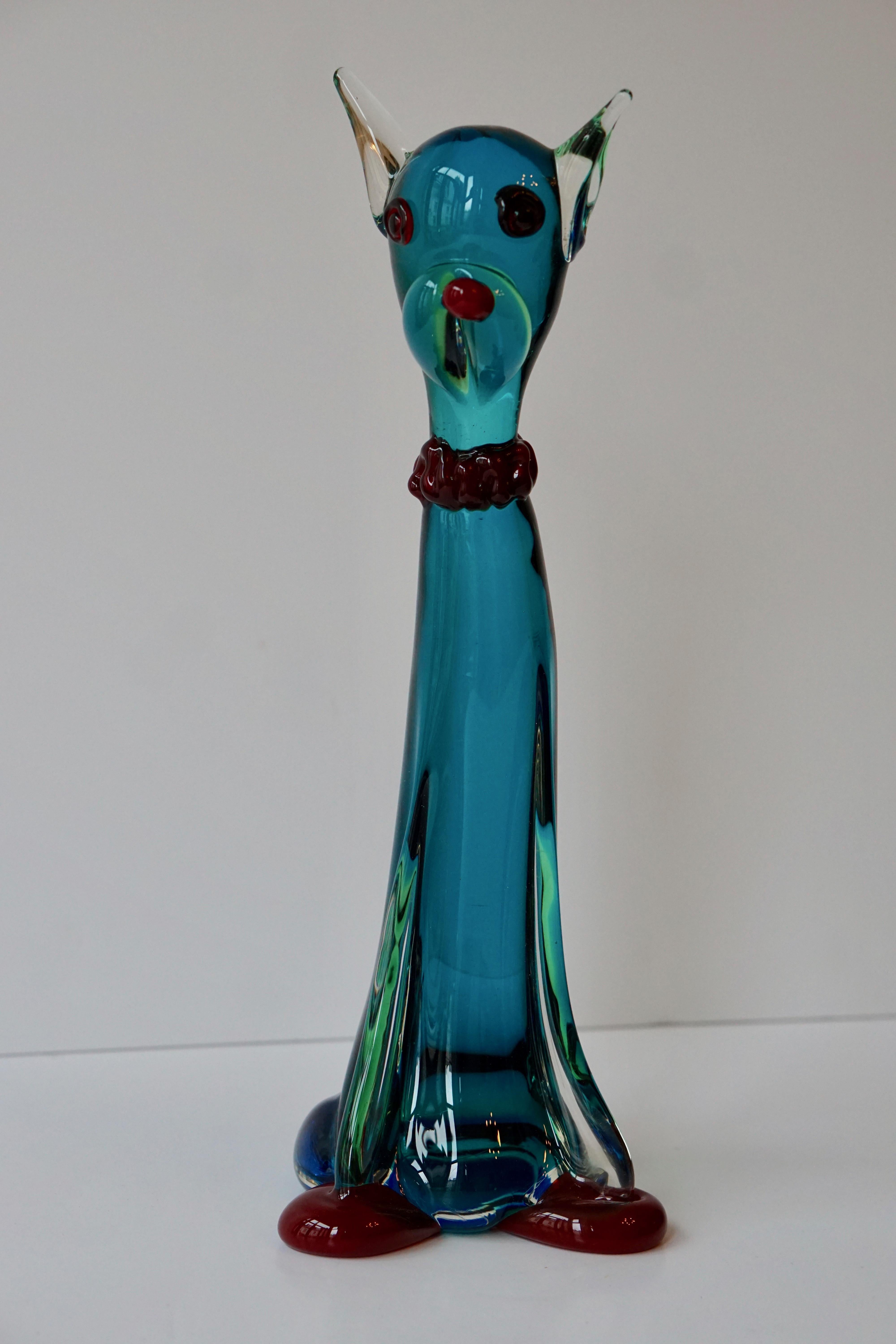 Murano Art Glass Cat Sculpture 6