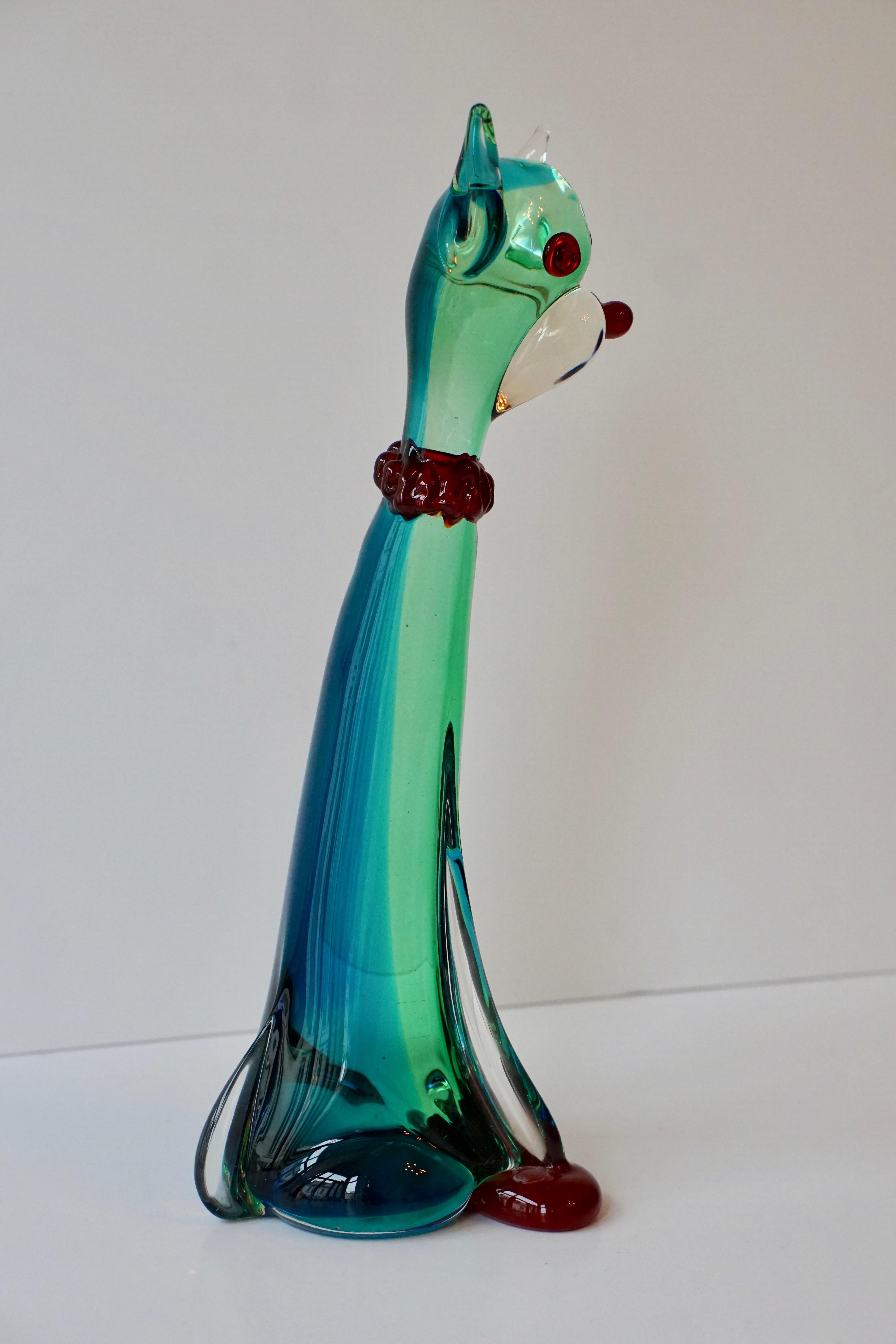 Murano Art Glass Cat Sculpture 8