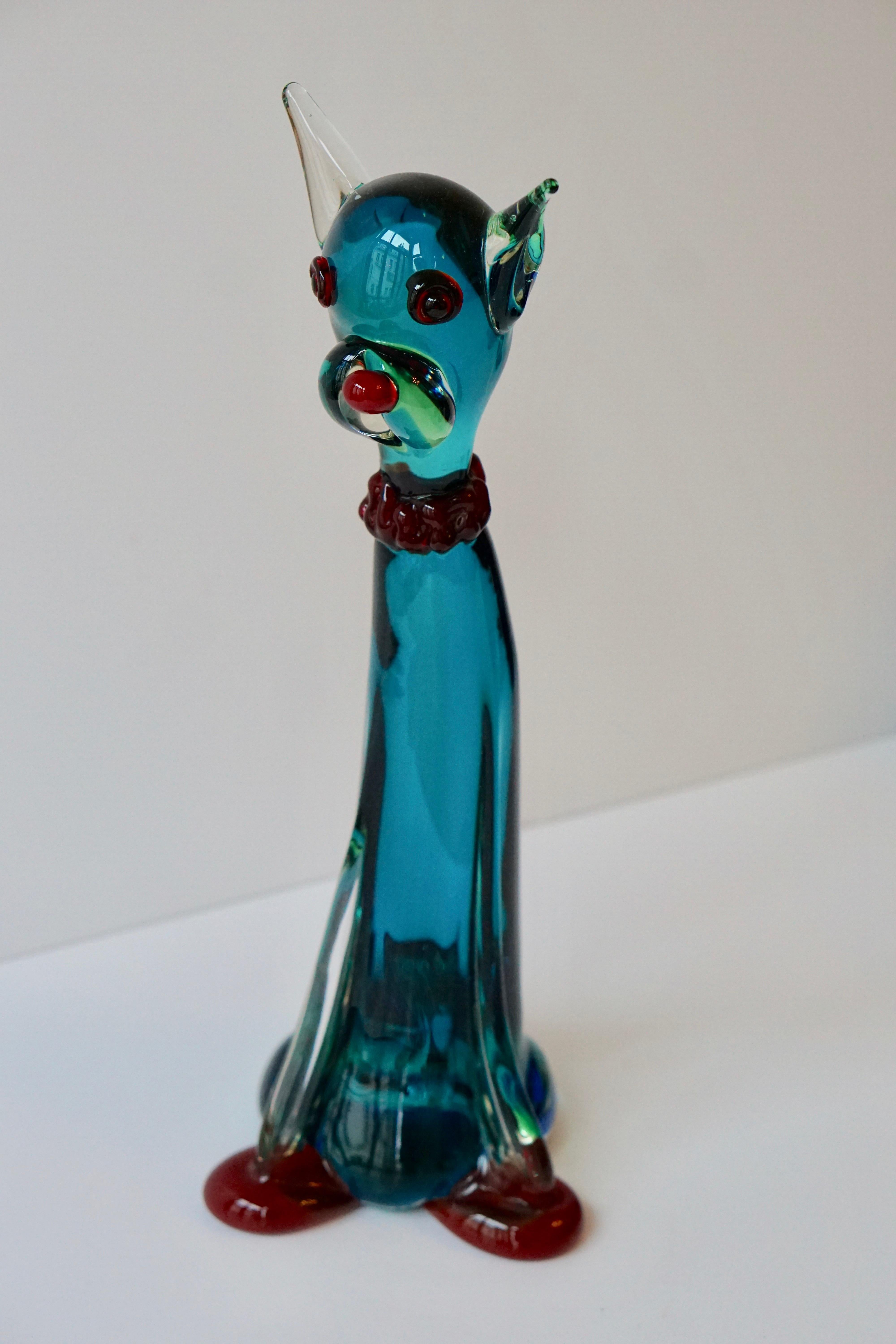 Murano Art Glass Cat Sculpture 10