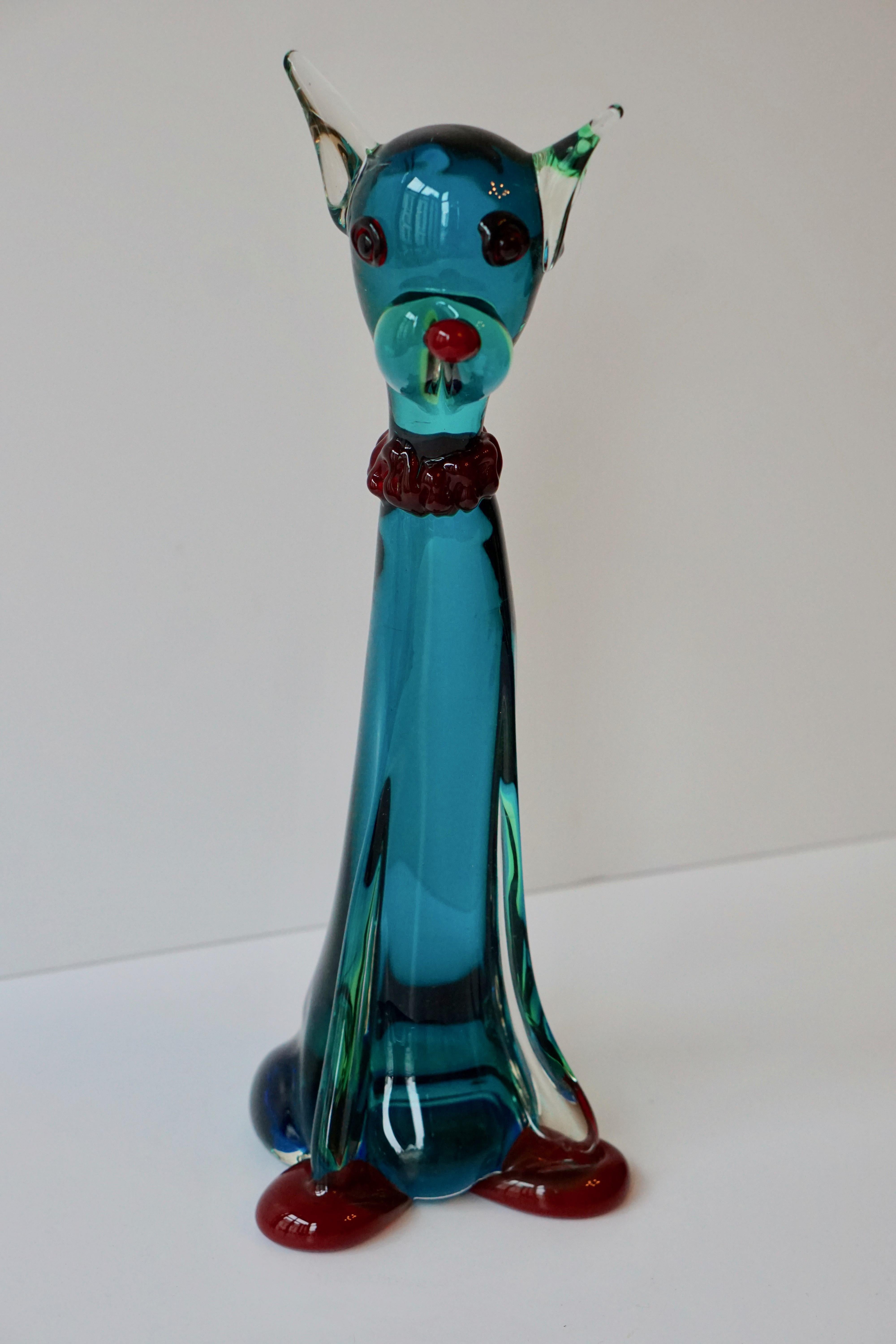 Murano Art Glass Cat Sculpture 11