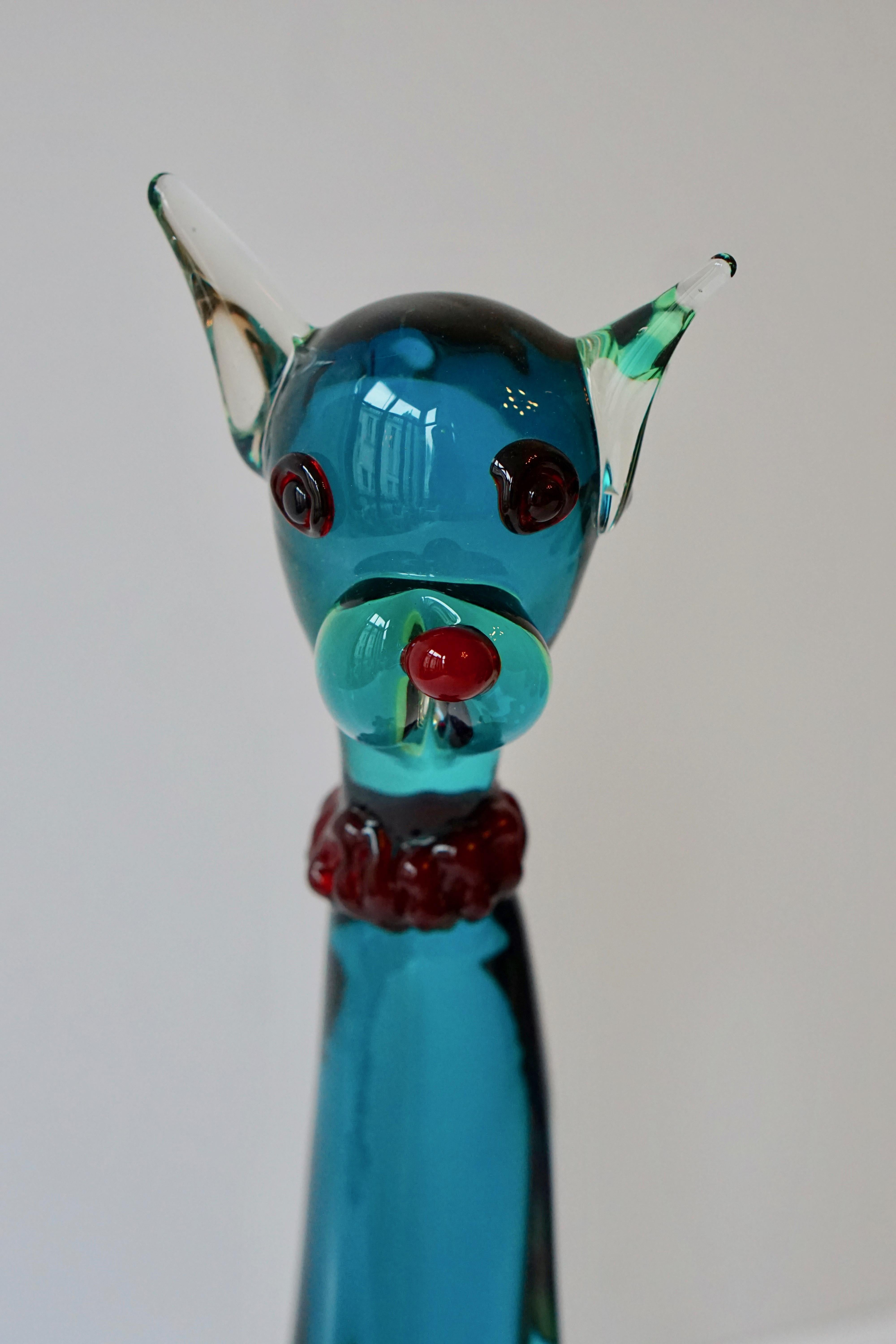 Murano Art Glass Cat Sculpture 3