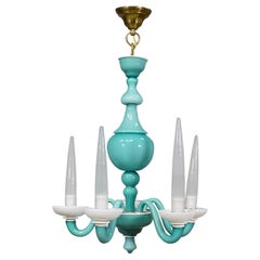 Murano Art Glass Chandelier by Gio Ponti for Venini 1940s