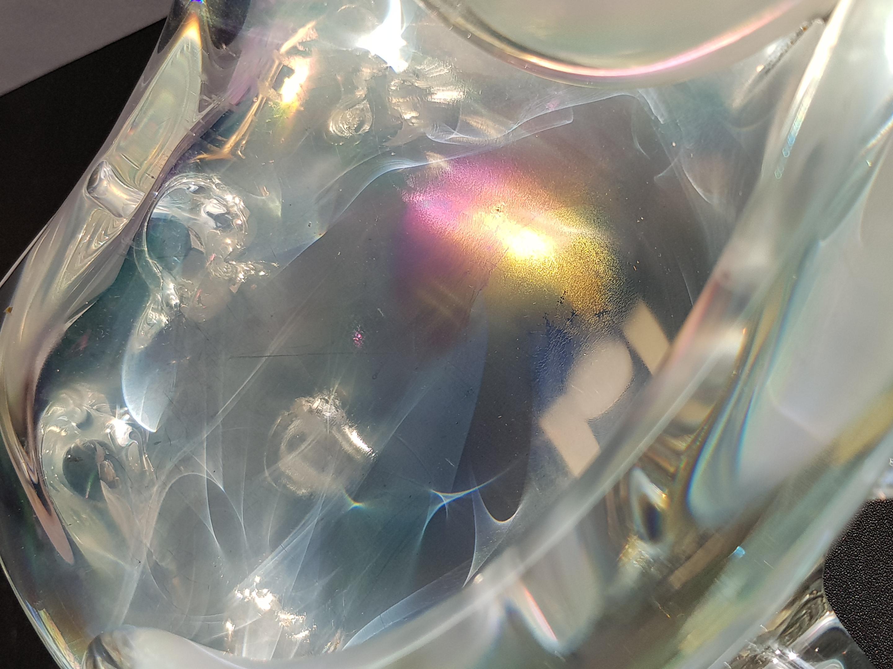 Murano Art Glass Conch Shell Centerpiece Bowl Sculpture Iridescent Opalescent in vendita 11