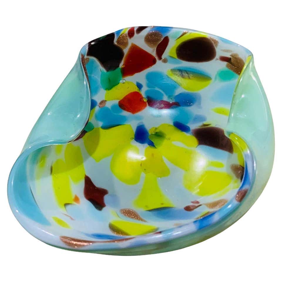 21st Century Federico Peri Stripe Ashtray Murano Glass Various Colors 21st-century-federico-peri-stripe-ashtray-murano-glass-various-colors