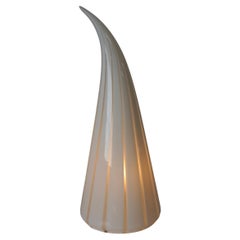Art Murano glass conical shaped lamp in the style of Venini