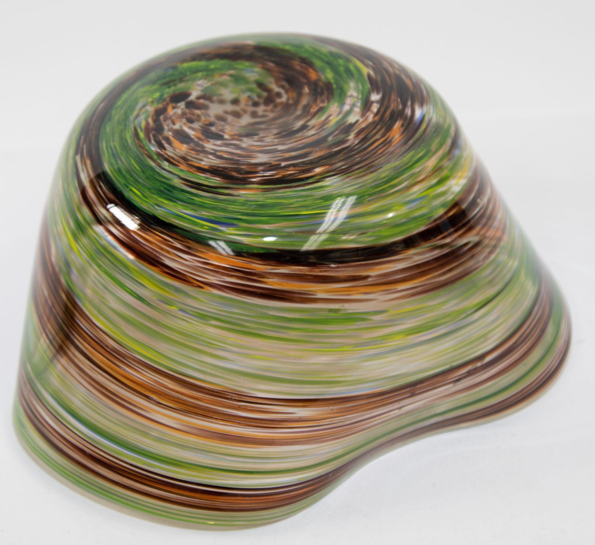 Murano Art Glass Decorative Vintage Bowl 3