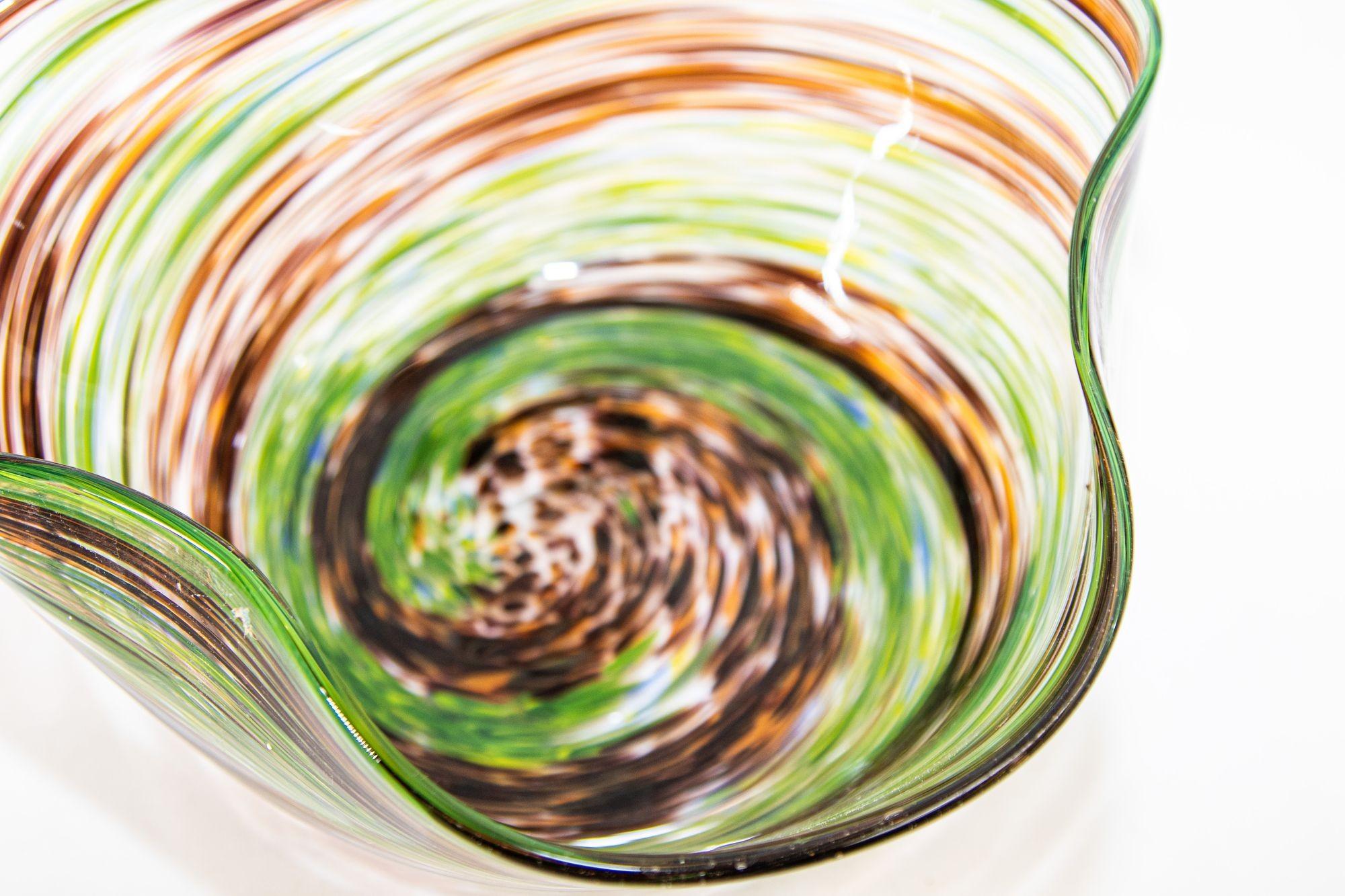 Murano Art Glass Decorative Vintage Bowl 5