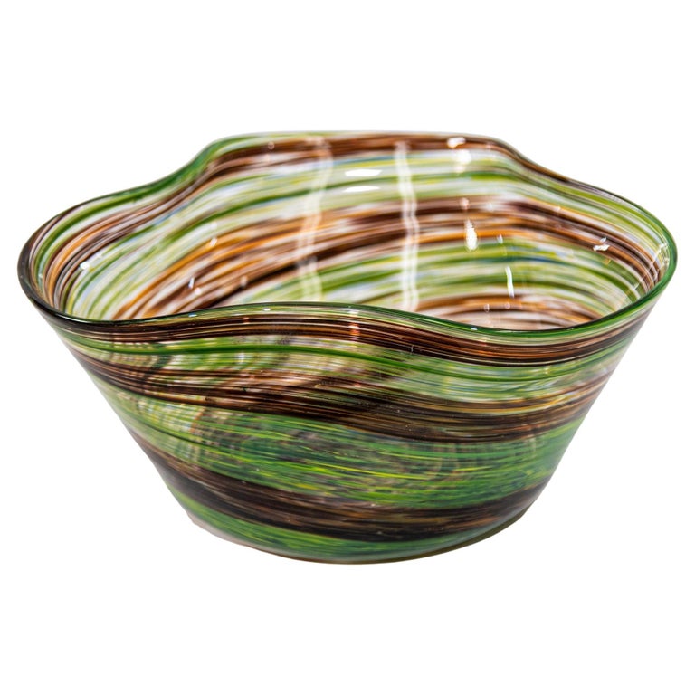 Murano Art Glass Decorative Vintage Bowl at 1stDibs