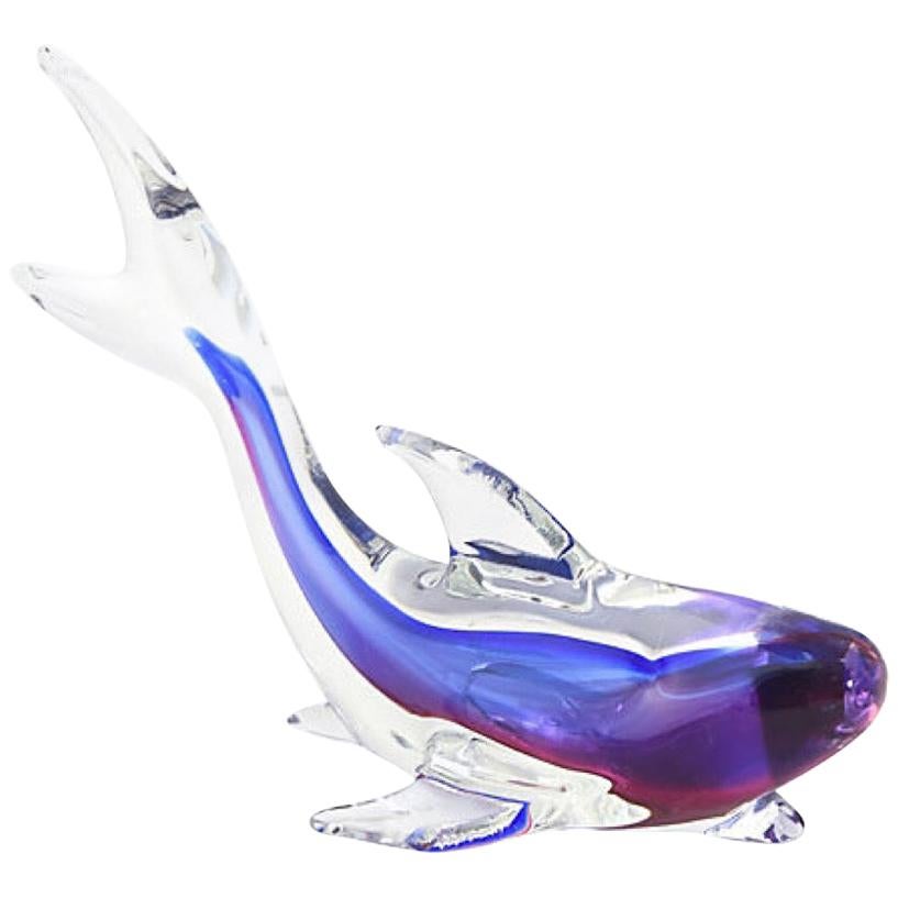Murano Art Glass Dolphin Figurine