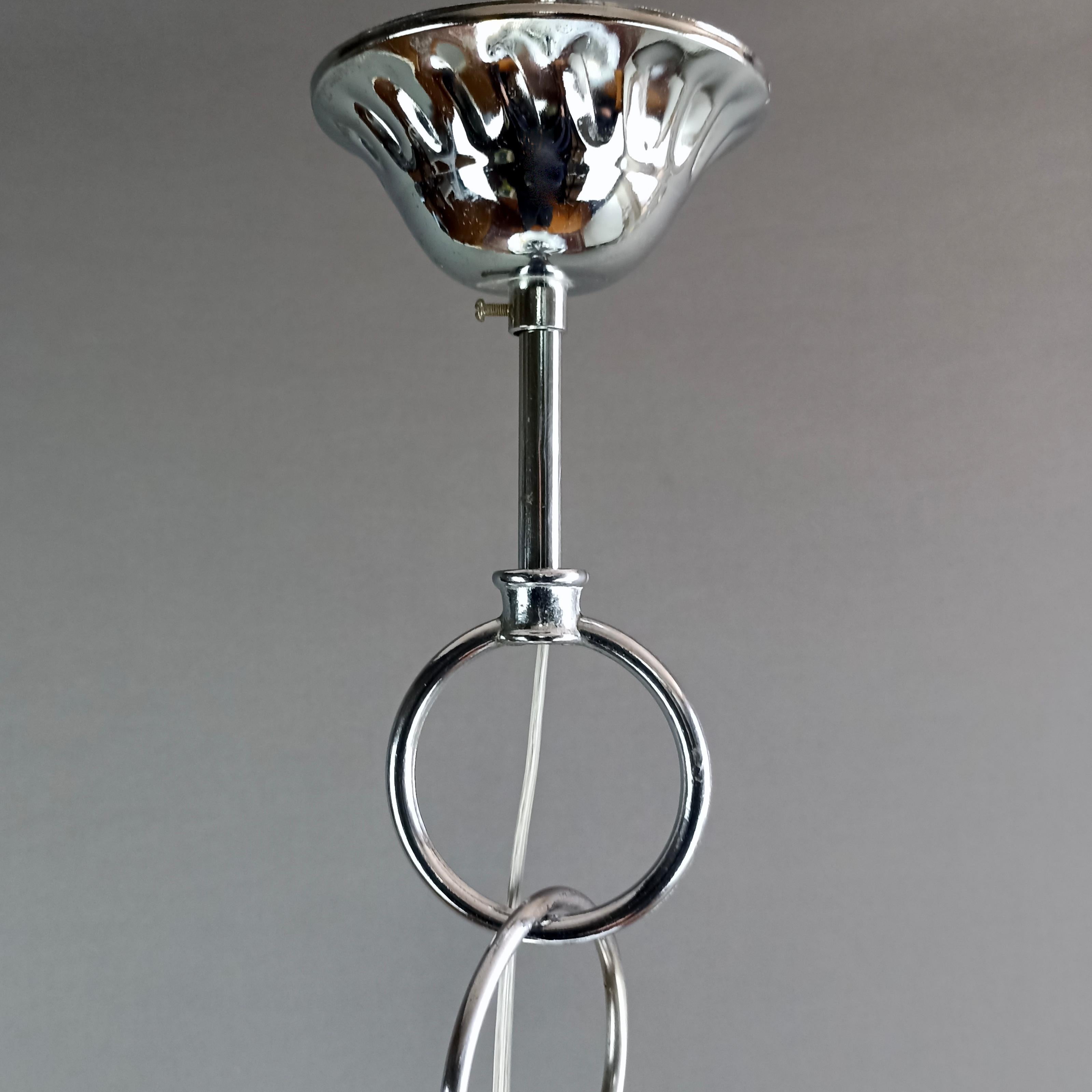 Grande lampe à suspension Fazzoletto en verre d'art de Murano, Italie, 1970 en vente 5