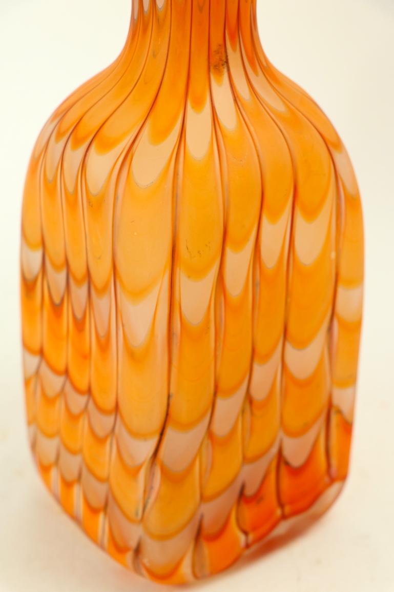 Murano Art Glass Fenicio Vase by Fratelli Toso 3