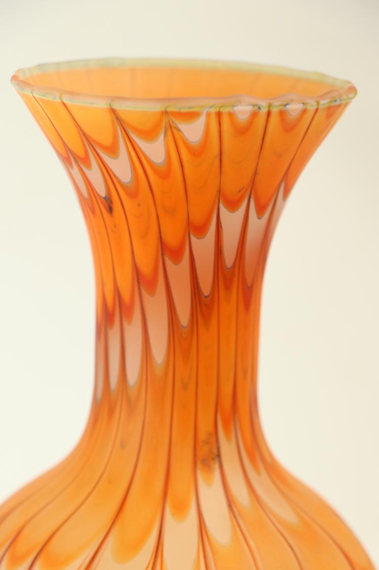 Murano Art Glass Fenicio Vase by Fratelli Toso 5
