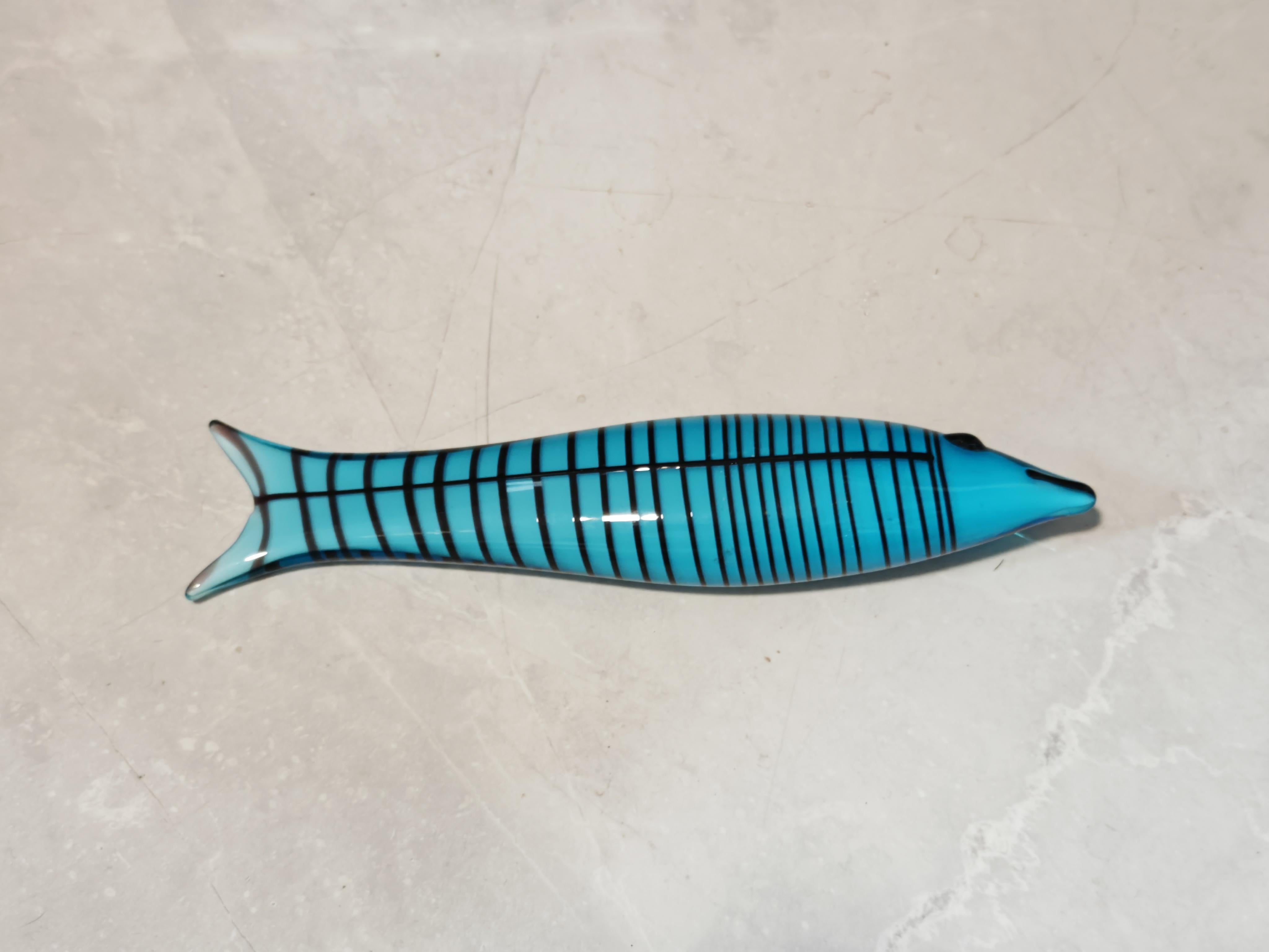 Sculpture de poisson en verre d'art de Murano conçue par Ken Scott pour Venini en vente 1