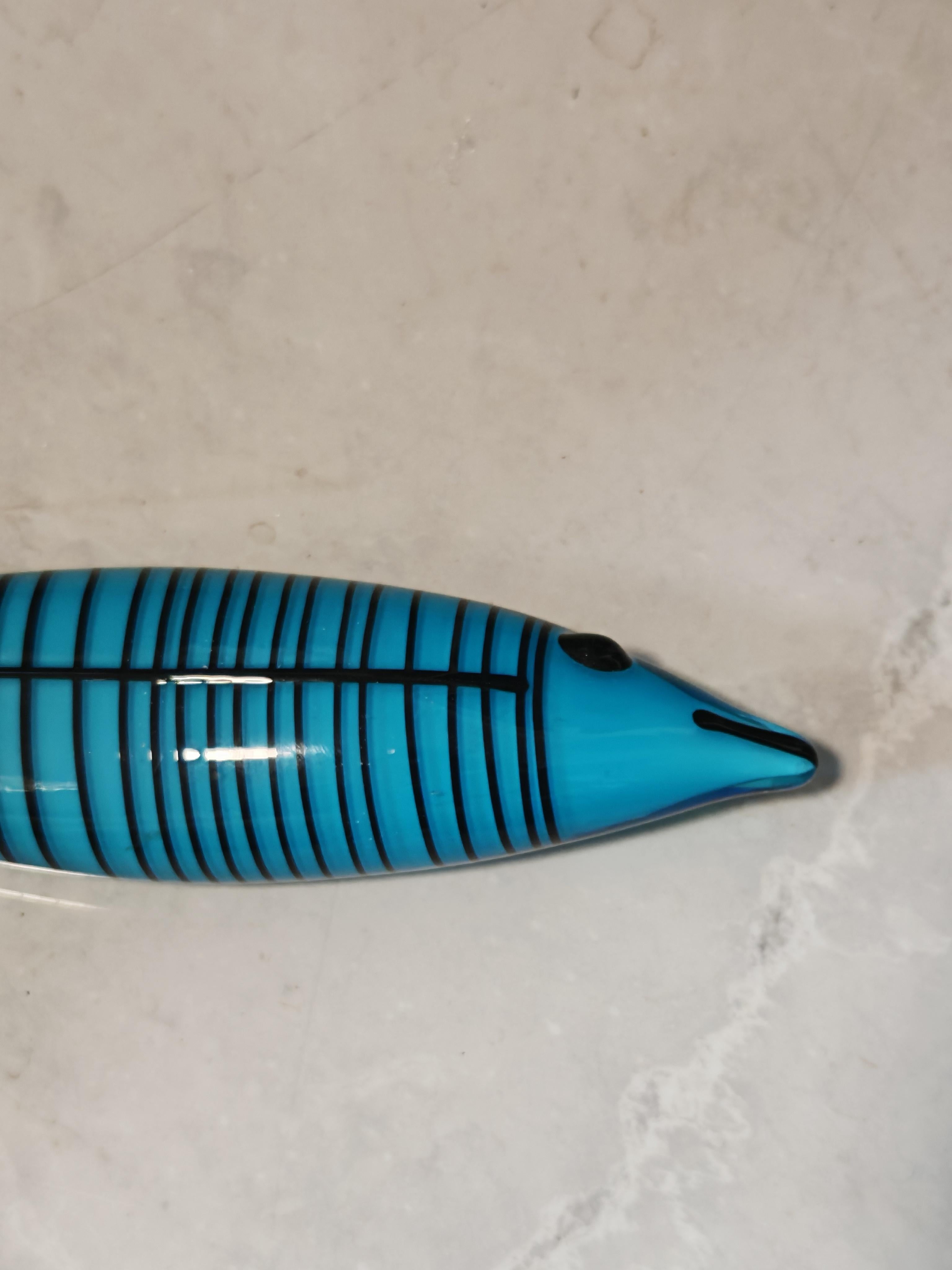 Sculpture de poisson en verre d'art de Murano conçue par Ken Scott pour Venini en vente 2