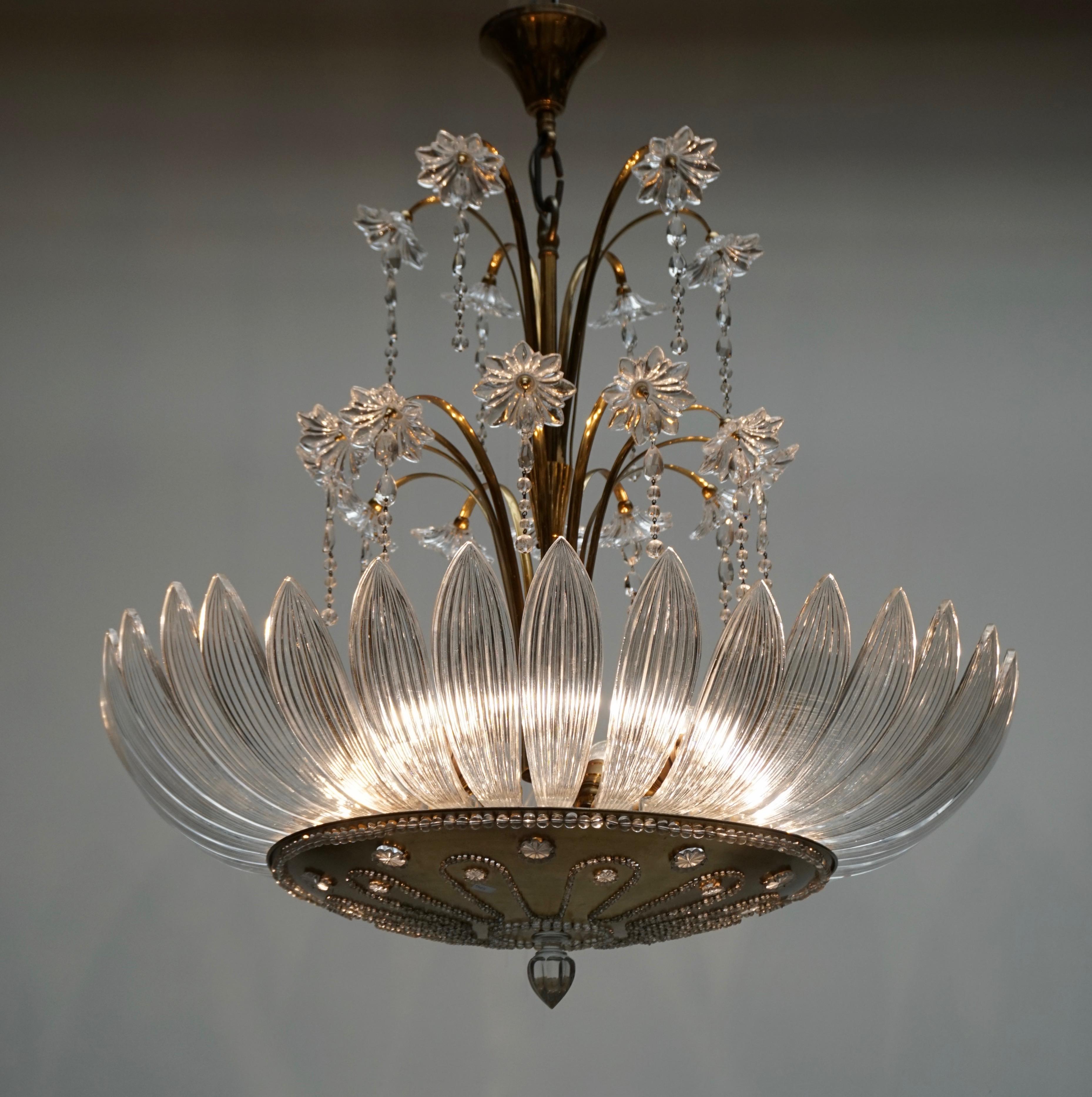 murano art glass chandelier
