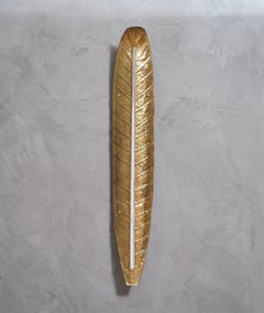 Murano Art Glass Gold and White Wall Light and Sconces, 1990