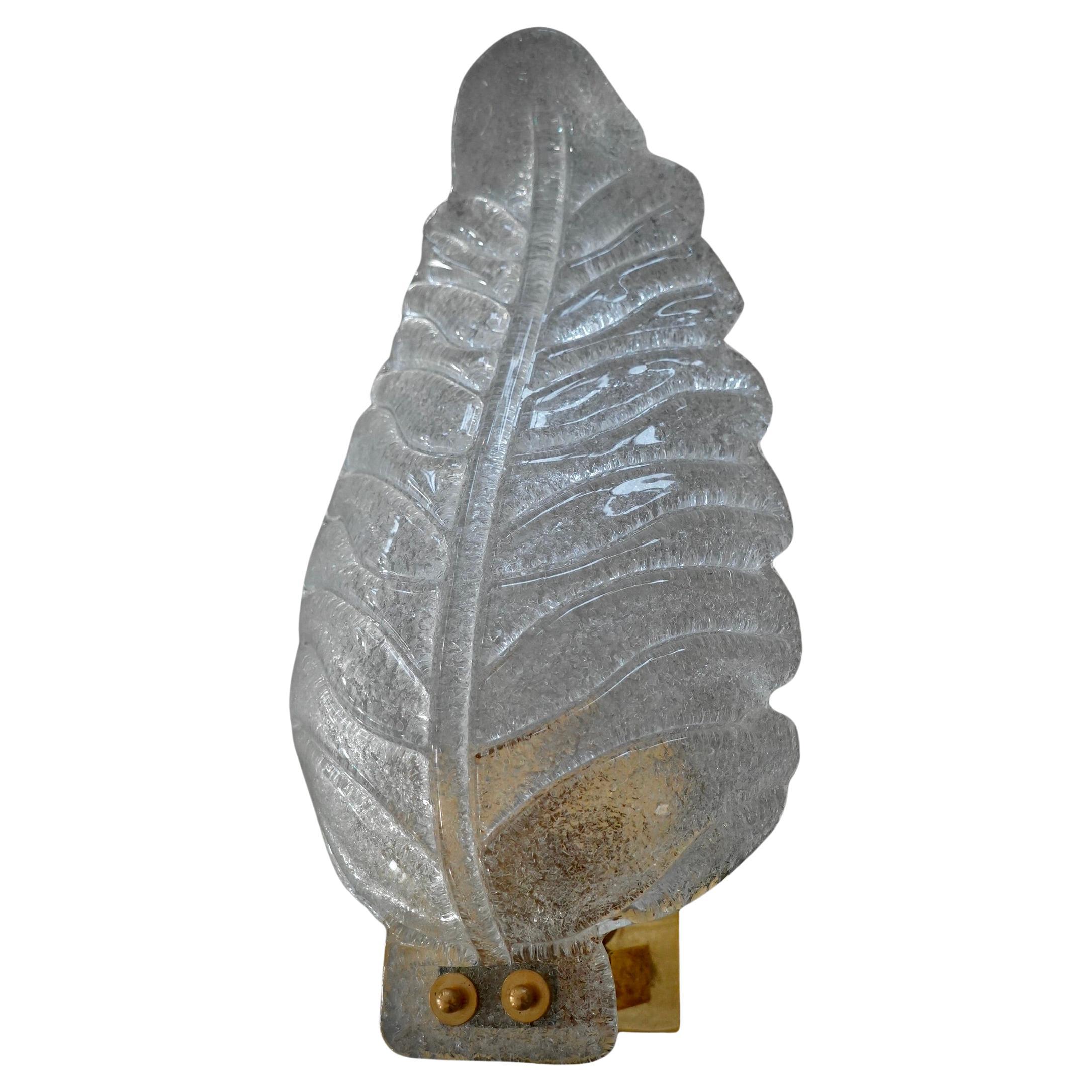 Murano Art Glass "Graniglia" Transparent and Brass Wall Light and Sconces, 2020 For Sale
