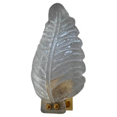 Murano Art Glass "Graniglia" Transparent and Brass Wall Light and Sconces, 2020