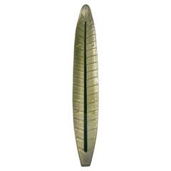Murano Art Glass Green and White Wall Light and Sconces, 1990