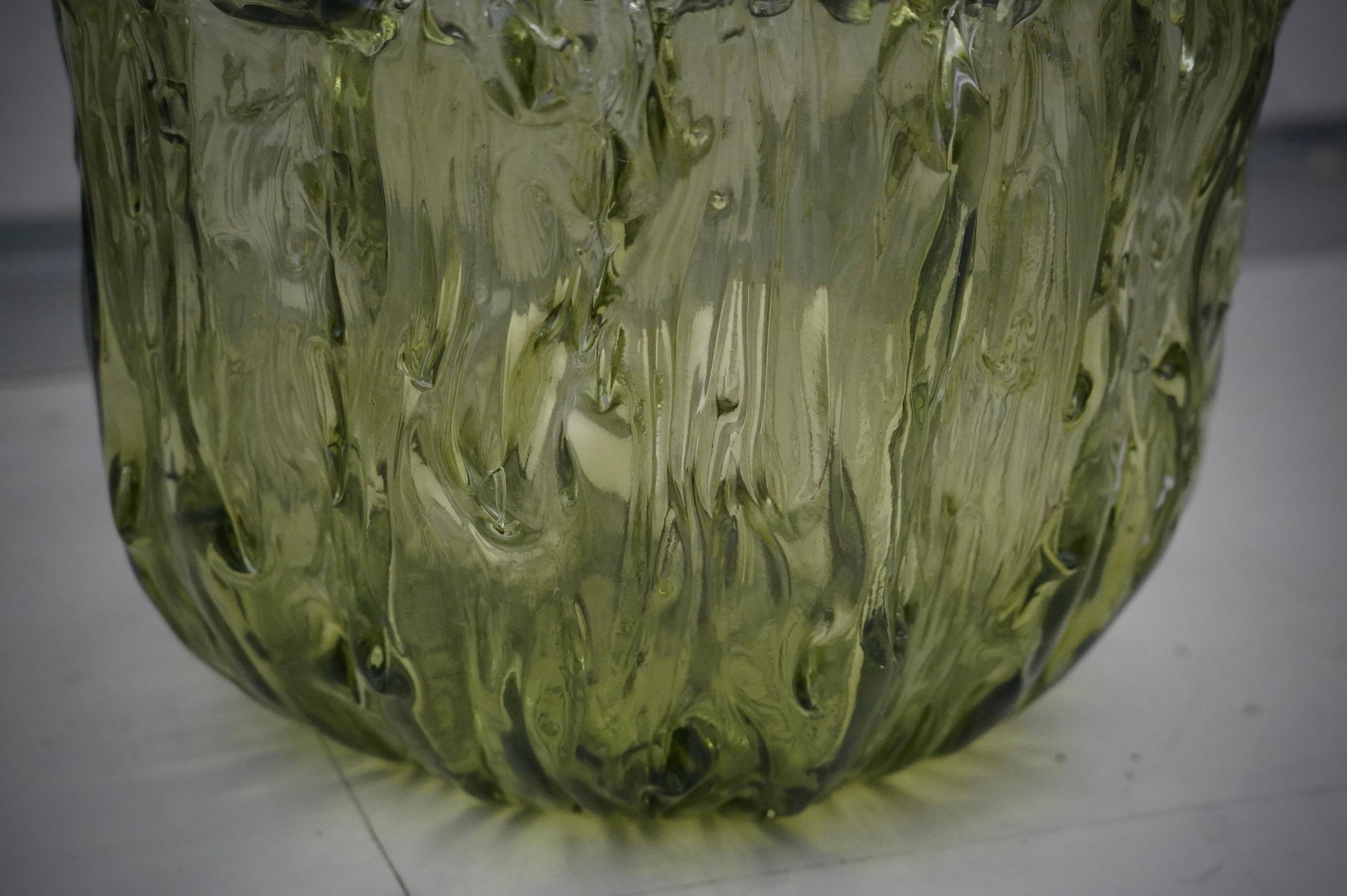 XXIe siècle et contemporain Table d'appoint italienne du milieu du siècle en verre d'art Murano Greene & Greene, 2020 en vente