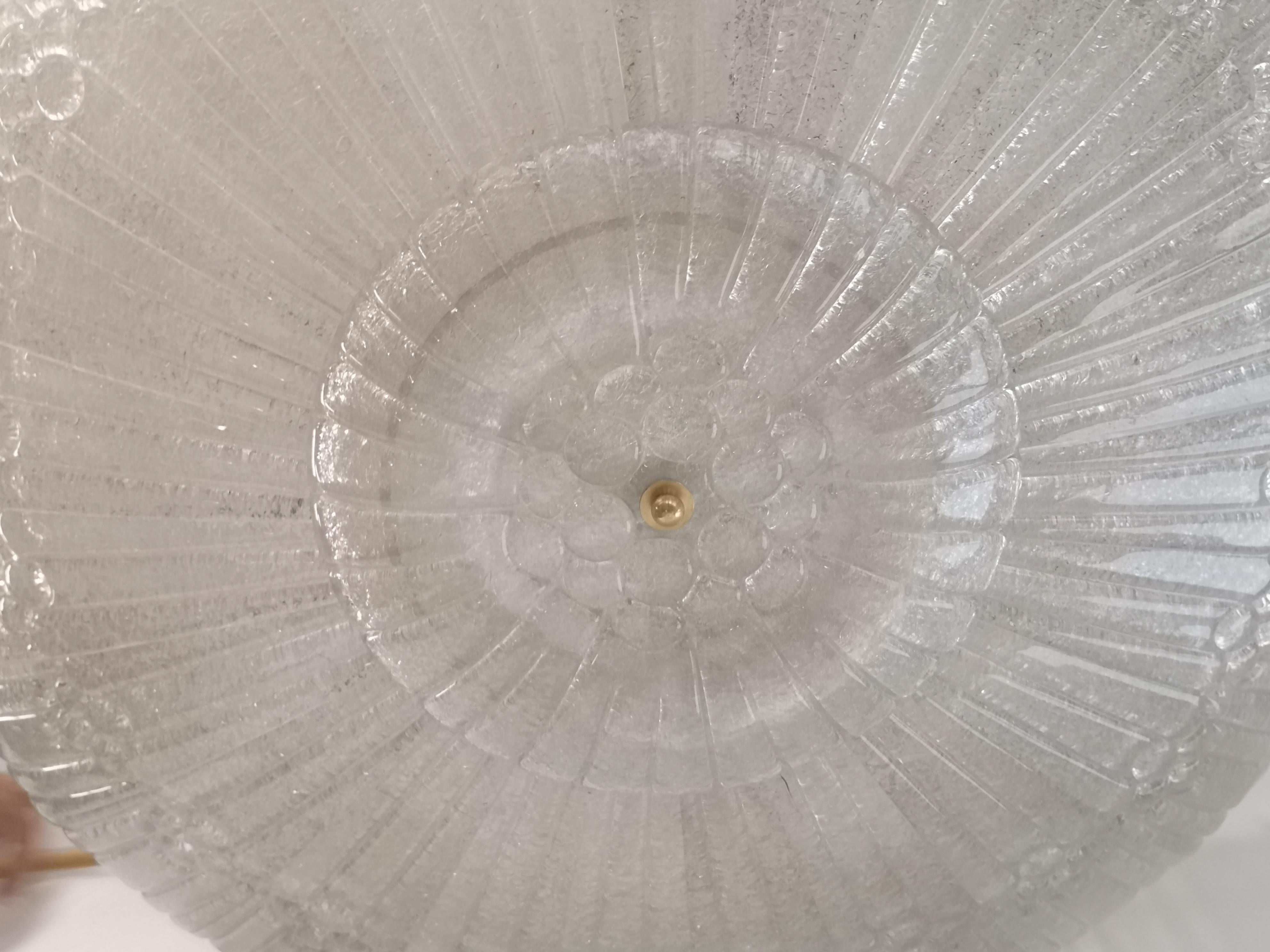 Murano Kunstglas Icy White Farbe Italienisch Kronleuchter und Anhänger, 2020 im Angebot 3