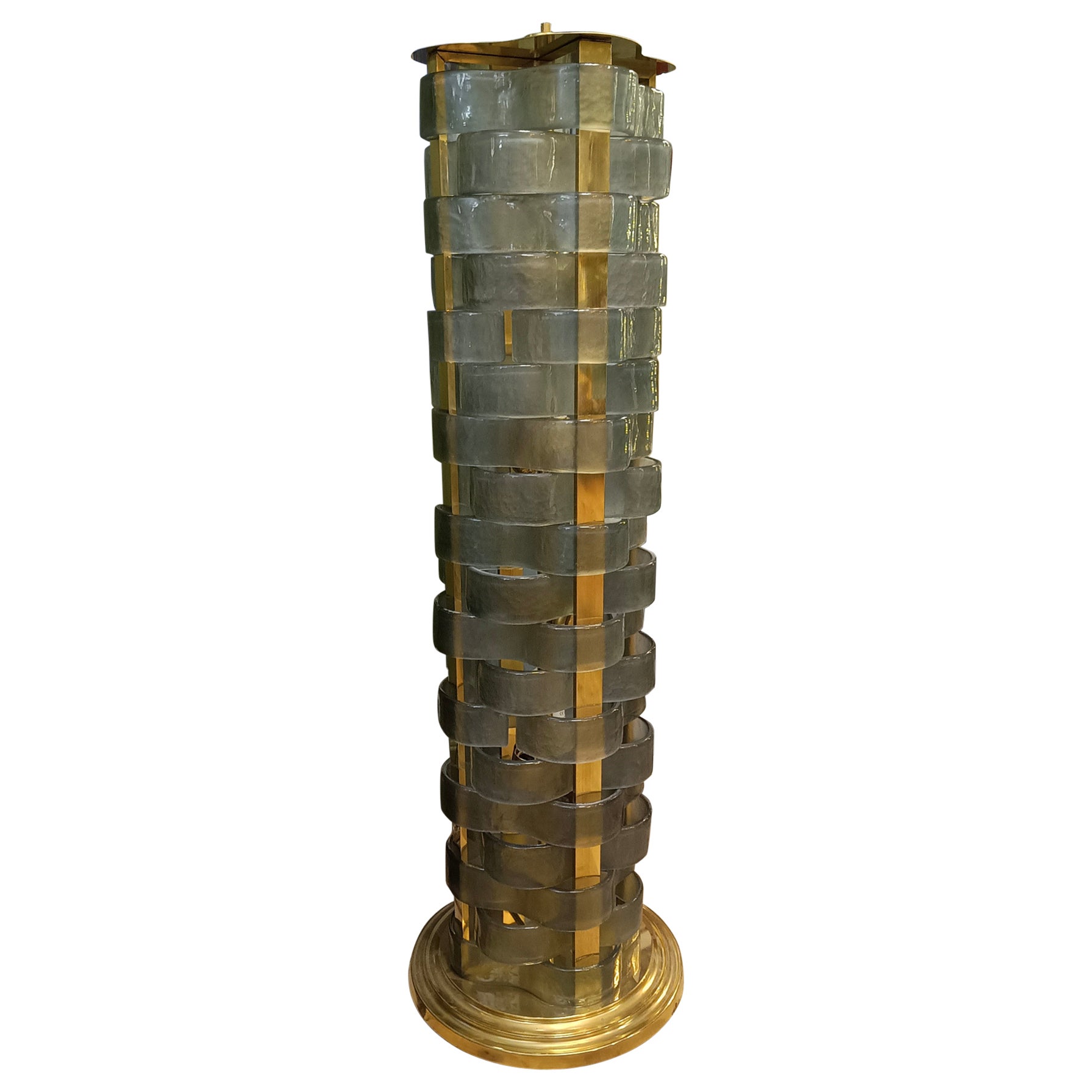 Murano Art Glass Italian Mid-Century Floor Lamp, 1950