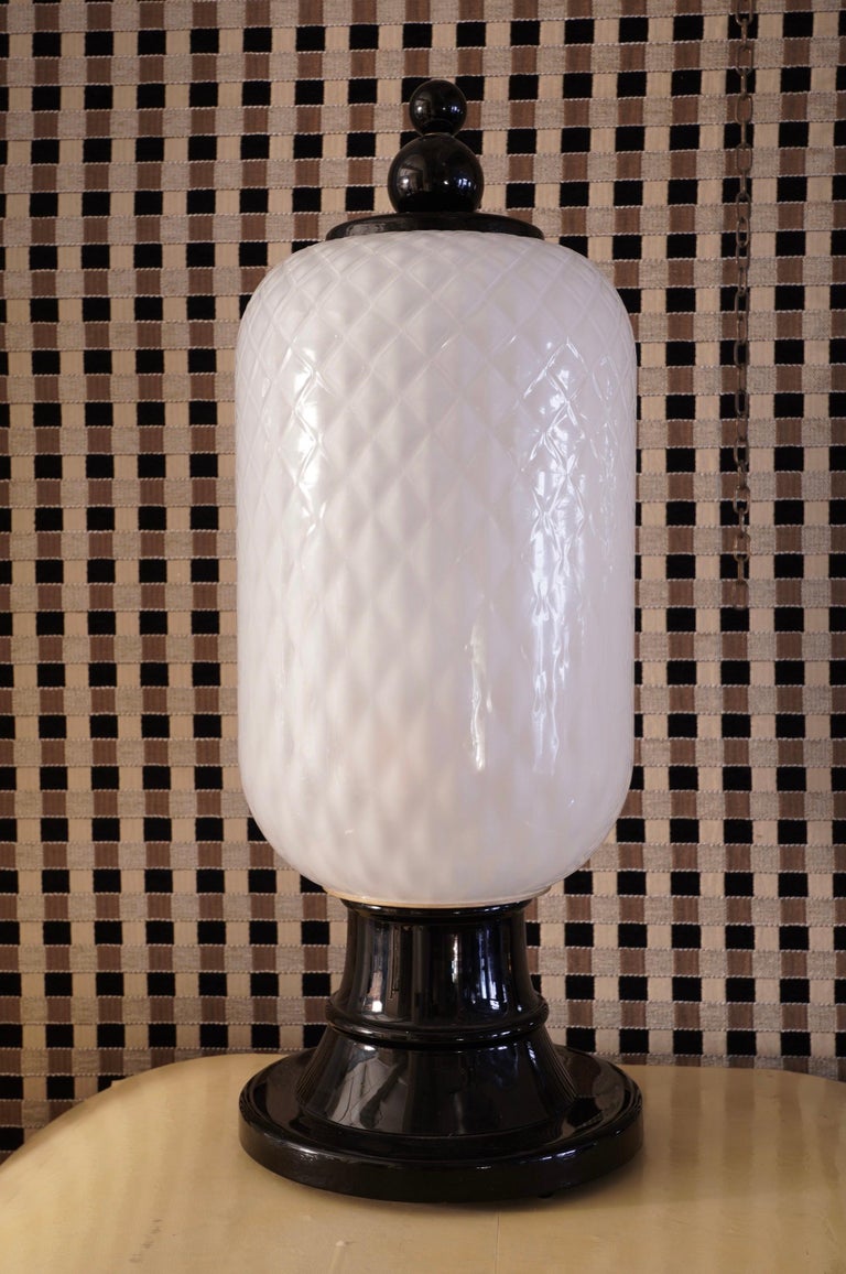 Murano Art Glass Italian Midcentury Table Lamps, 1960 For Sale 2