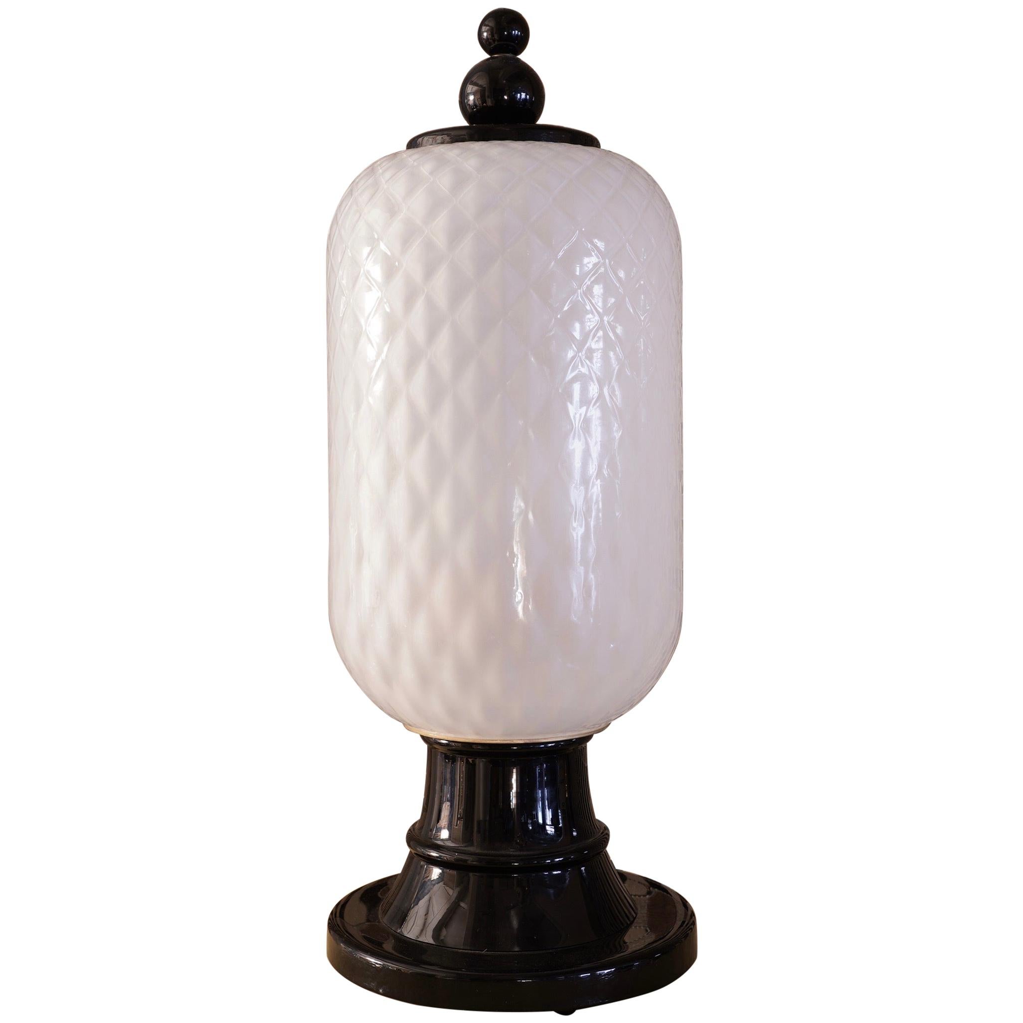 Murano Art Glass Italian Midcentury Table Lamps, 1960