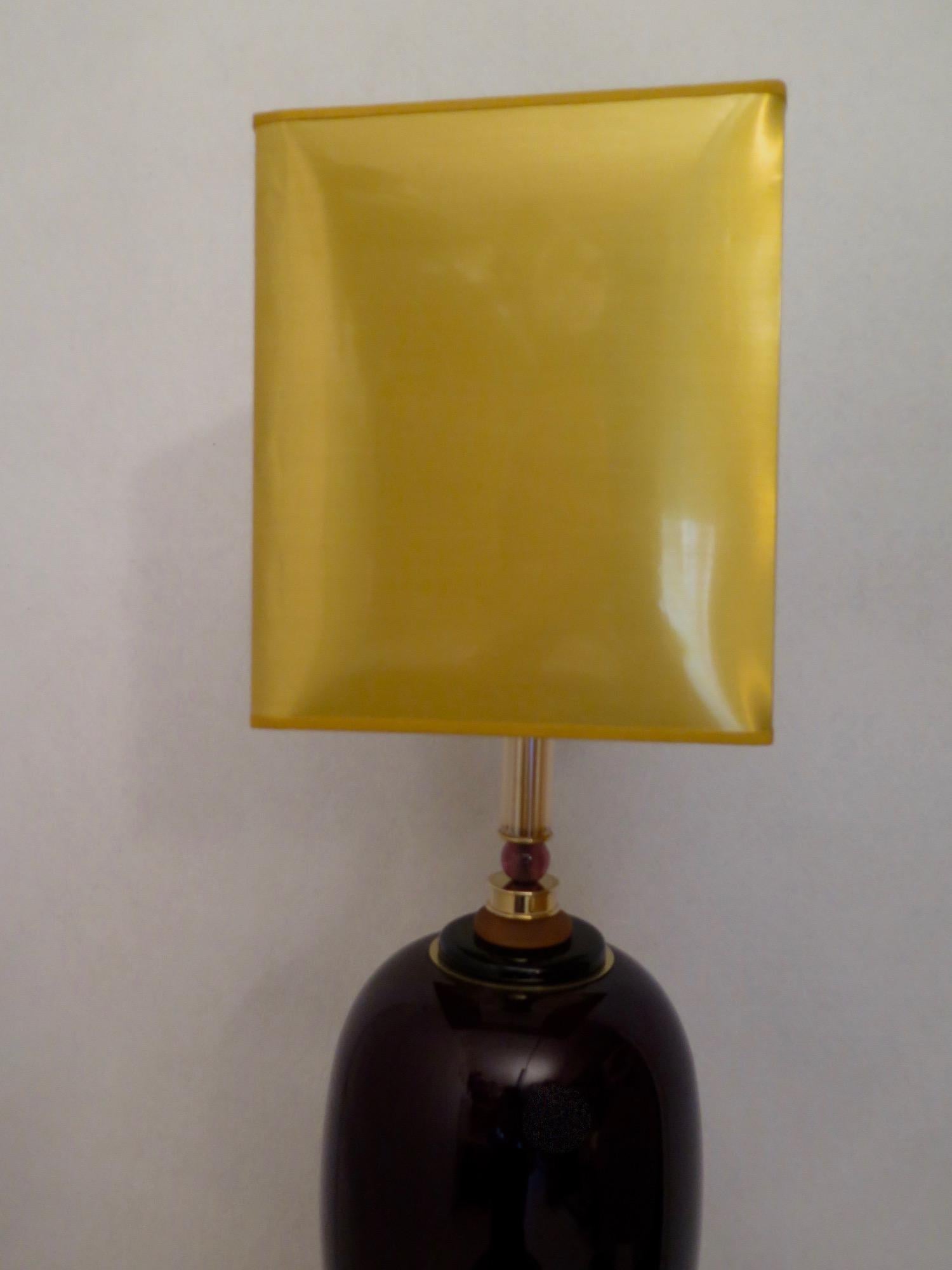 Murano Art Glass Italian Midcentury Table Lamps, 1970 6