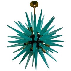 Murano Art Glass Midcentury Italian Chandelier, 1970