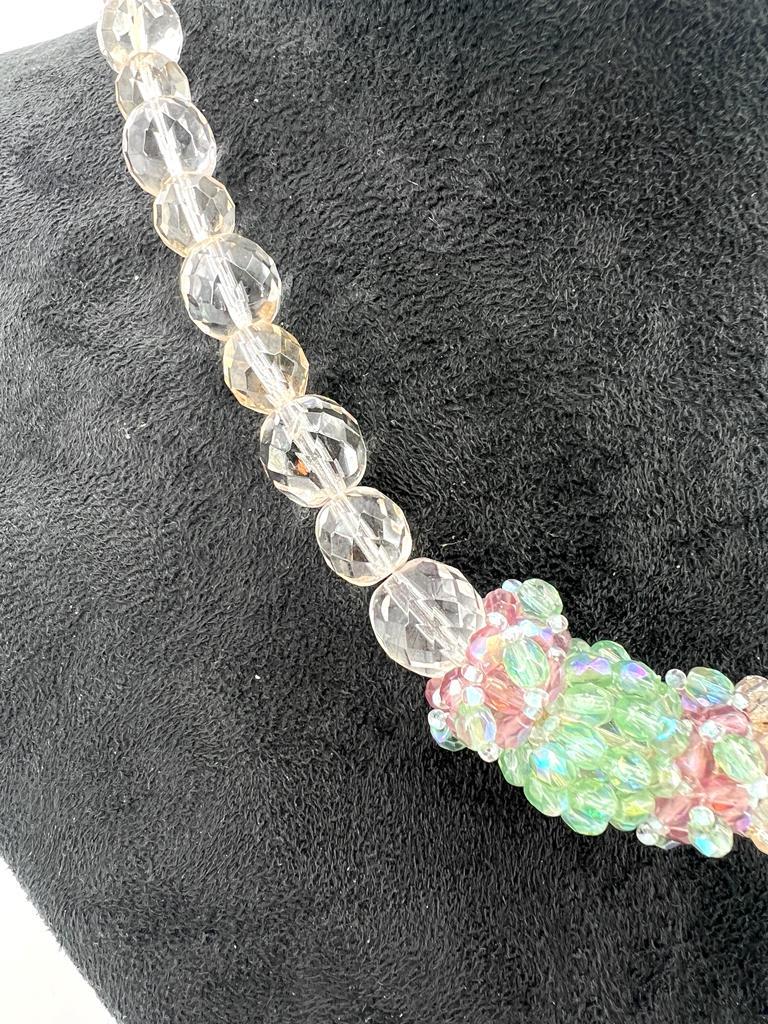 Murano Art Glass Necklace, collier hand made in Murano furnace, artisan  For Sale 3