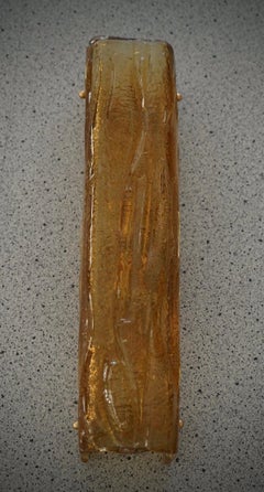 Murano Art Glass Orange Color Wall Light and Sconces, 2000