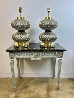 Murano art glass - Pair Of Murano blown Glass Lamps , Italy