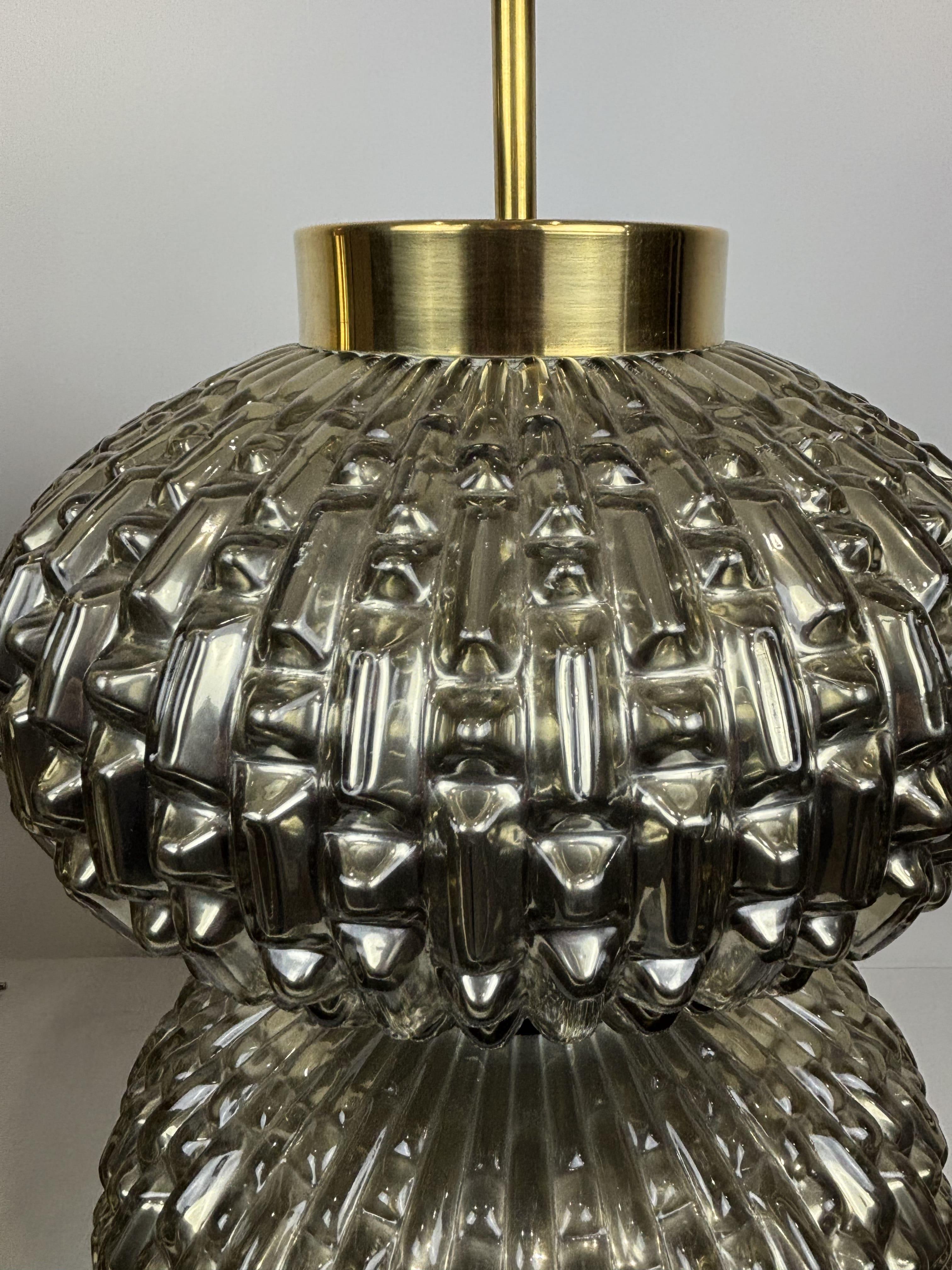Murano art glass - Paar Lampen aus geblasenem Murano-Glas, Italien im Zustand „Hervorragend“ im Angebot in RUEIL-MALMAISON, FR