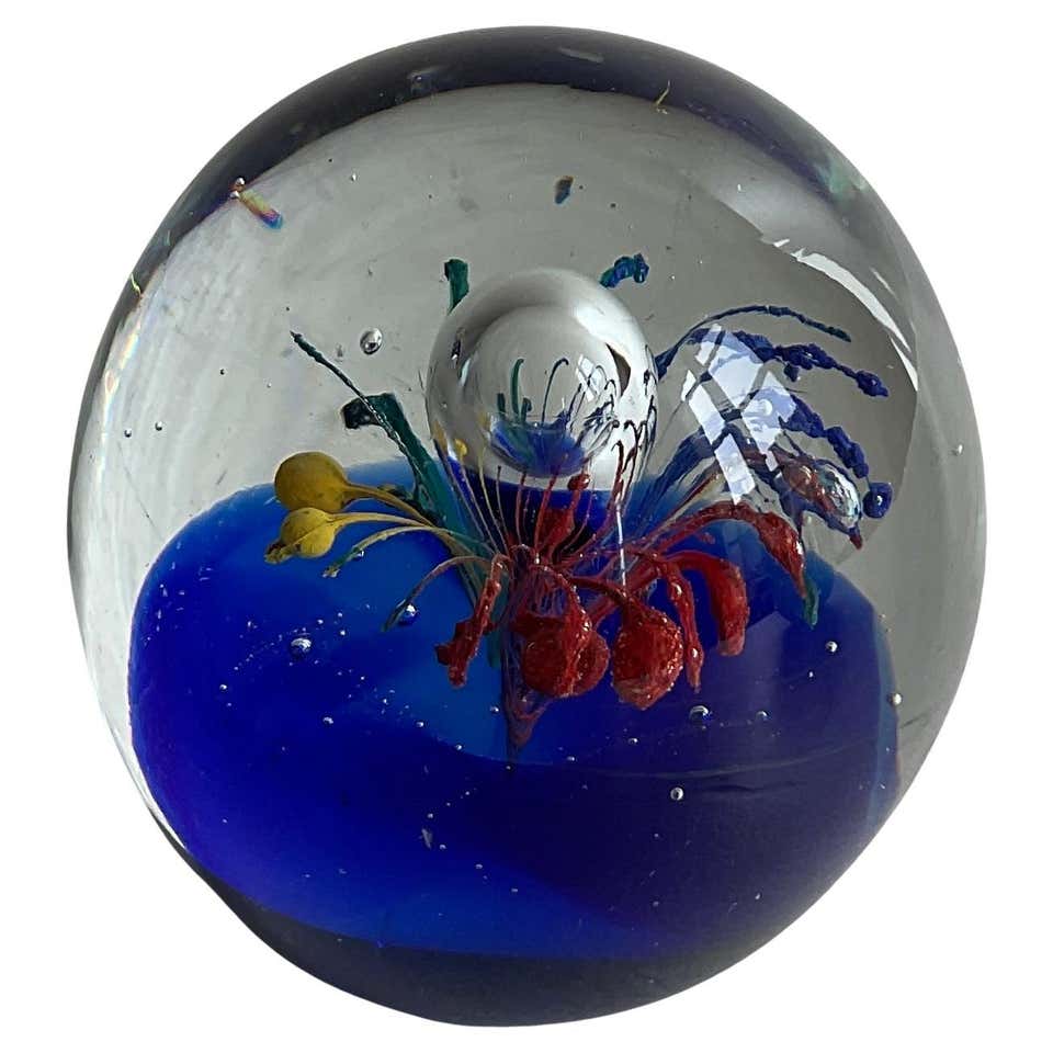 Paperweight Picture Art Glass Paperweight by Rollin Karg For Sale at 1stDibs