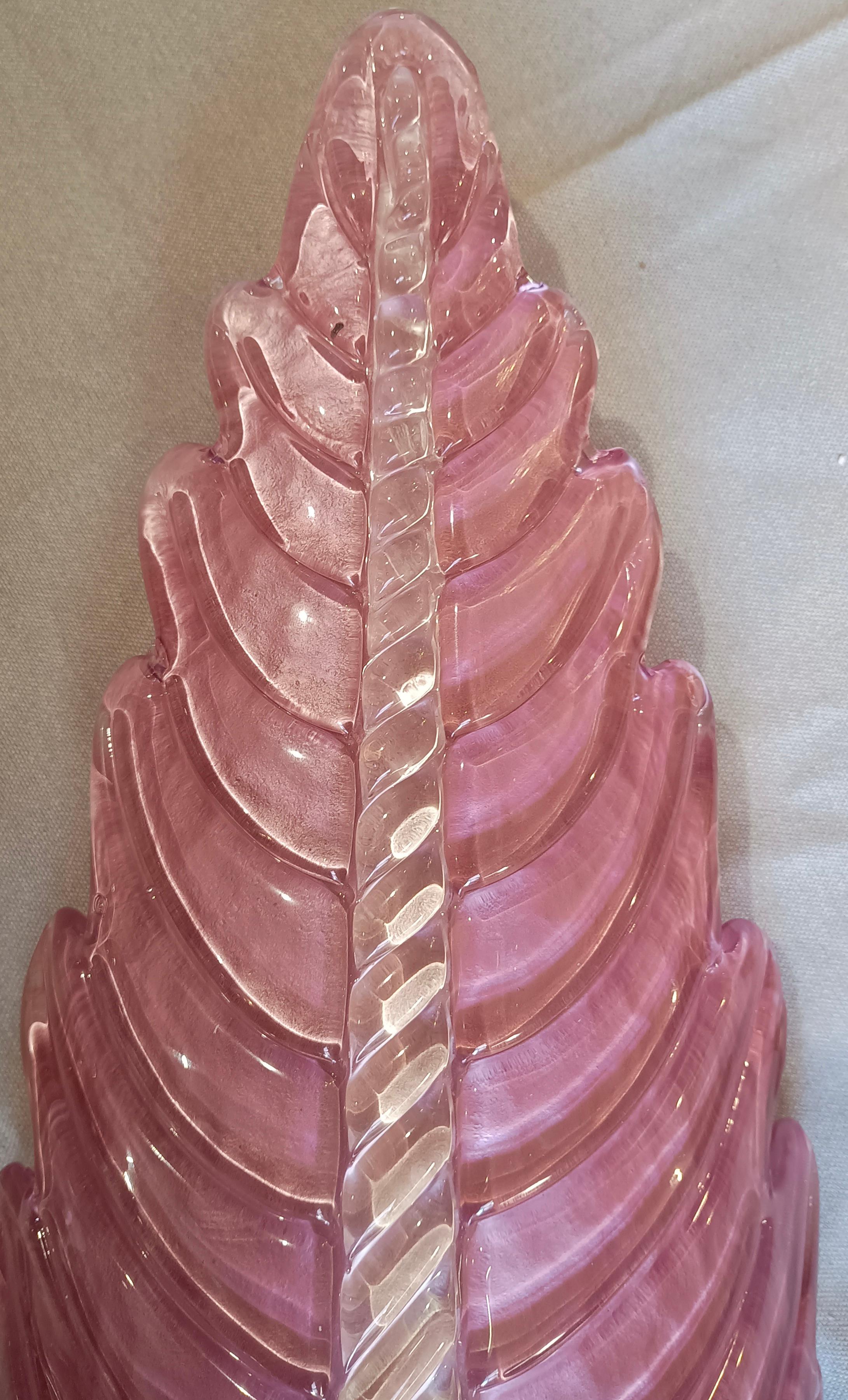 Lámpara de pared y apliques de cristal de Murano rosa y blanco, 2020 Siglo XXI y contemporáneo en venta