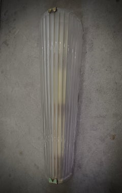 Murano Art Glass Sand Blasted Color and Brass Wall Light and Sconces, 2020
