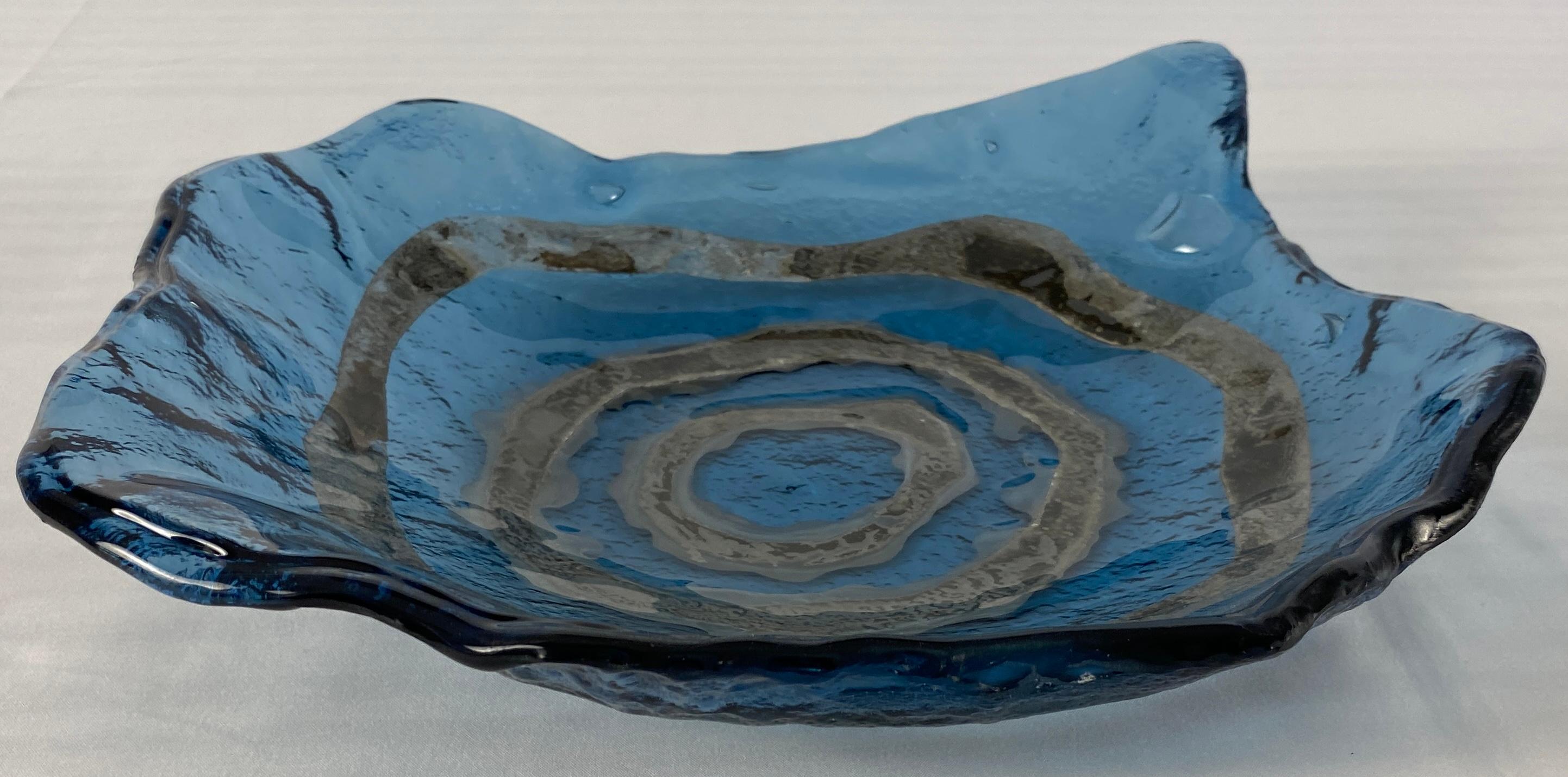 Murano Art Glass Serving Dishes in the Manner of Cenedese Glassworks