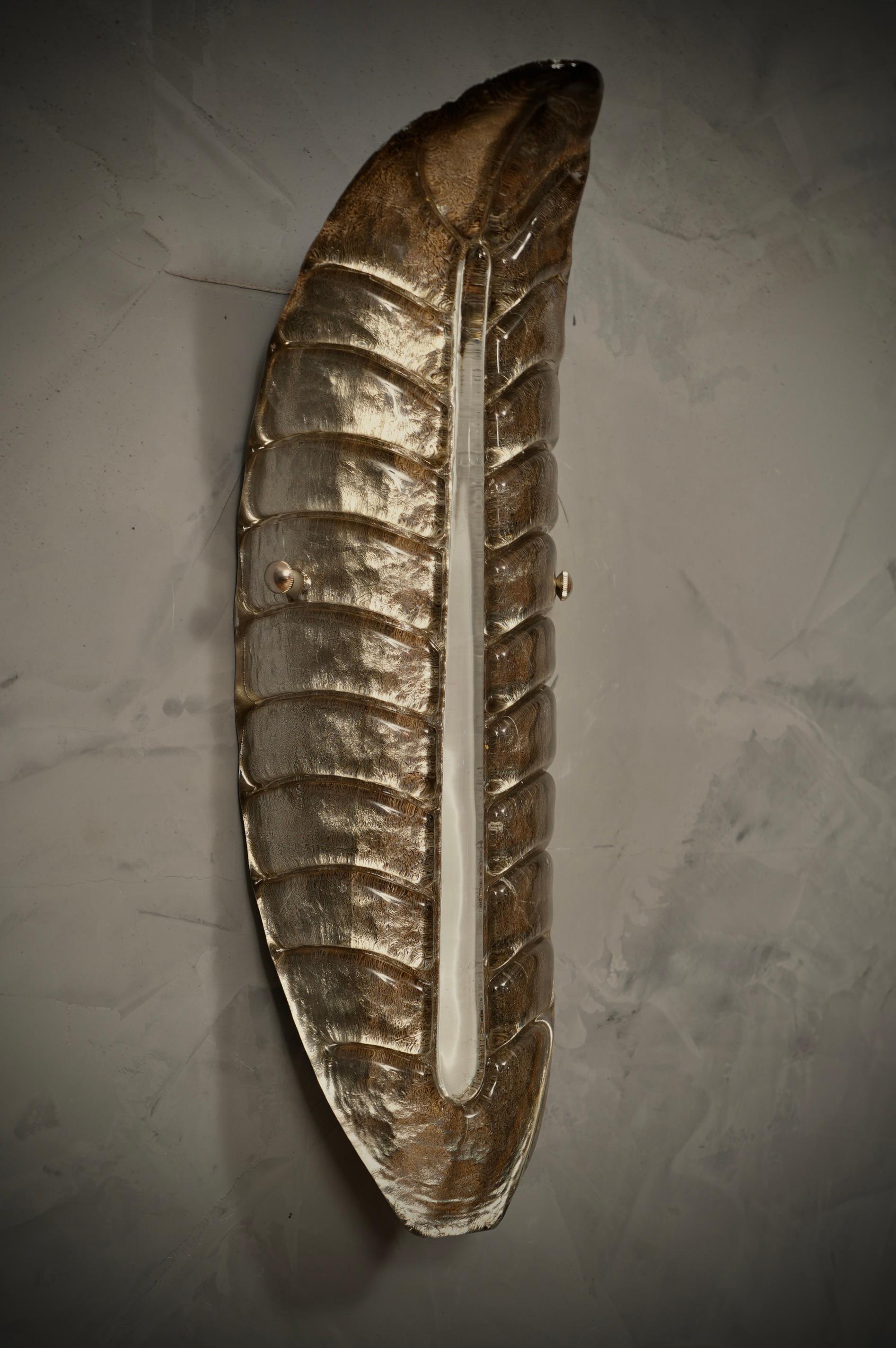 Applique e lampade da parete in vetro artistico di Murano, argento e bianco, 2020 in vendita 1