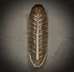 Murano Art Glass Silver and White Wall Light and Sconces, 2020