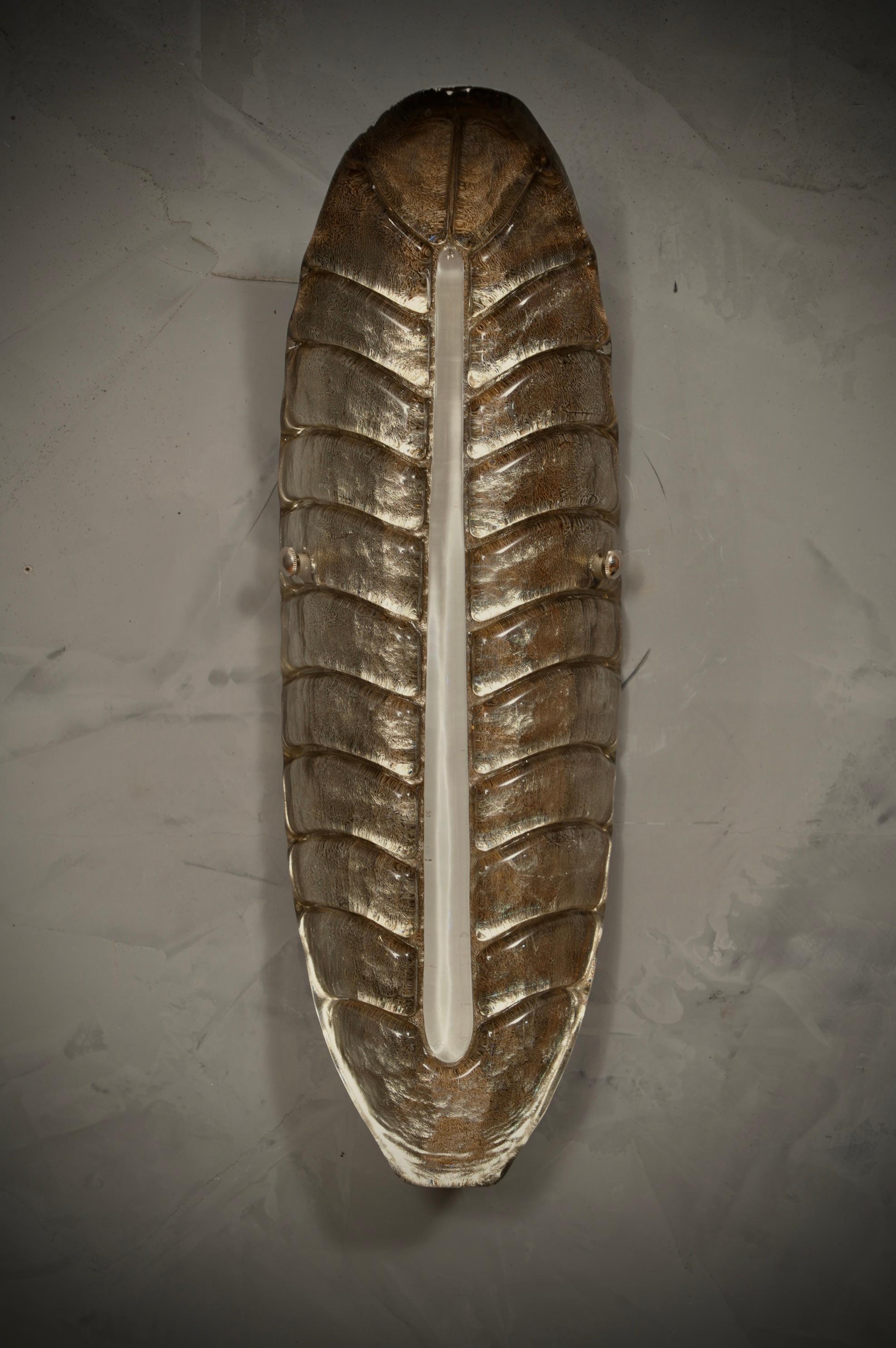 Applique e lampade da parete in vetro artistico di Murano, argento e bianco, 2020 in vendita 2